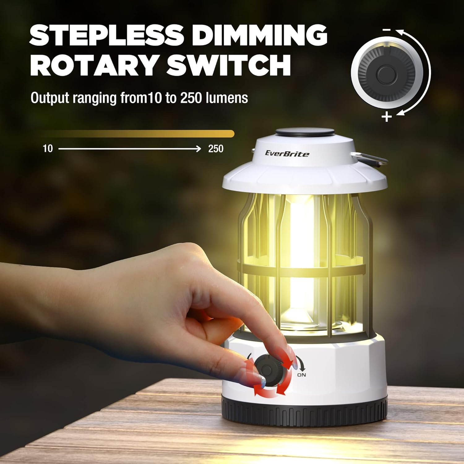 Even Brite LED Camping Lantern Rechargeable Headlamp