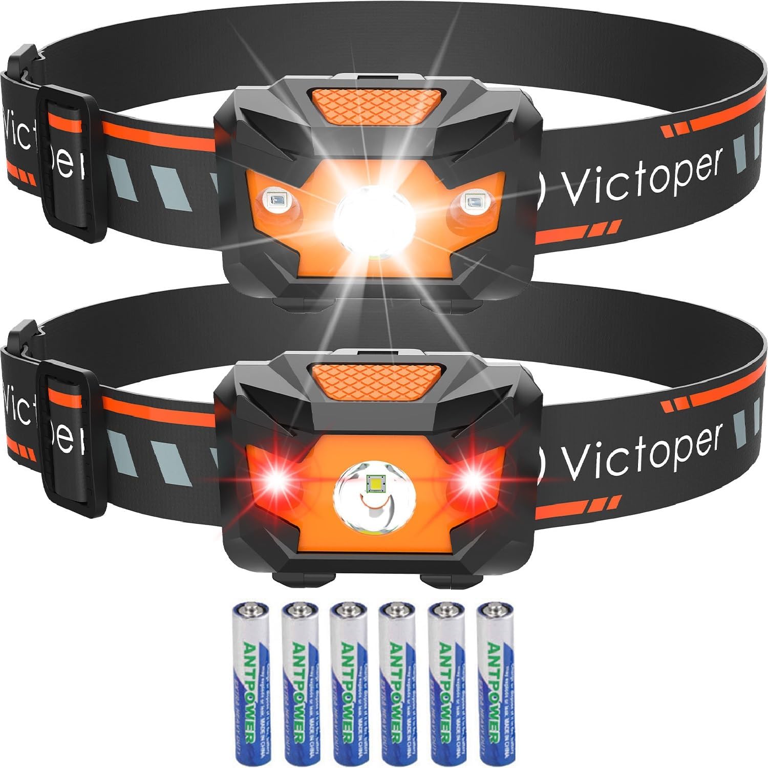 Victoper 4-Modes Red Headlamp