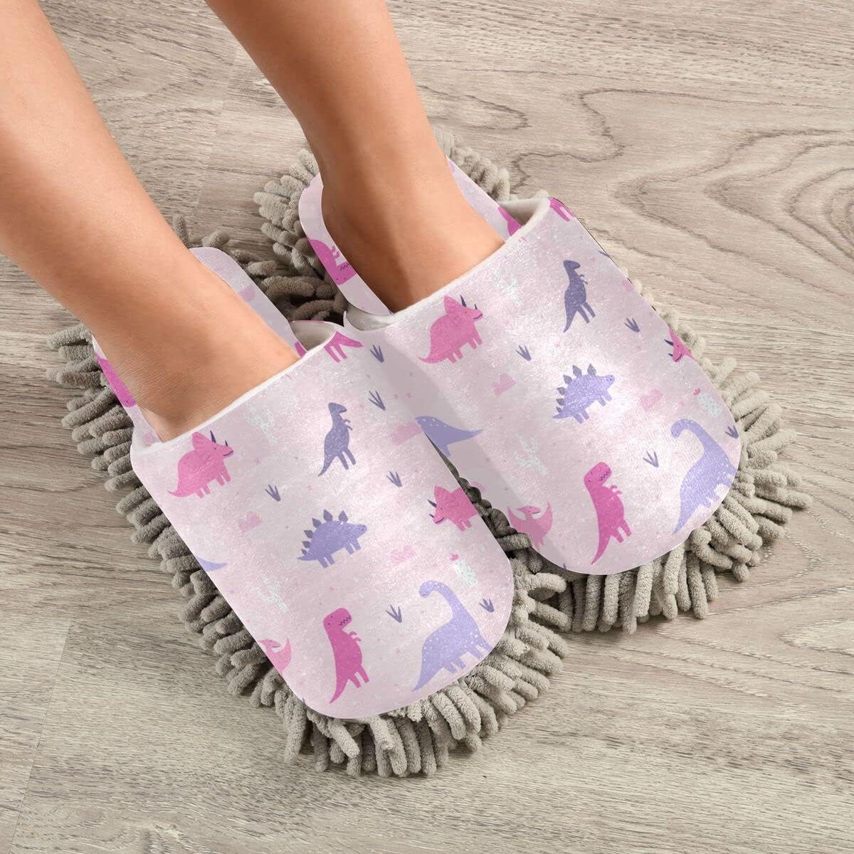 Premium Dino Mop Slipper for Floor Cleaning - Washable Ergonomic Design