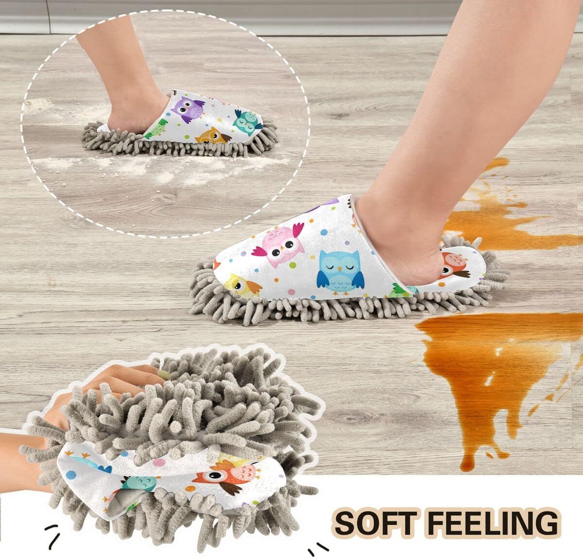 Comfort Convenience Slippers for Easy Floor Cleaning