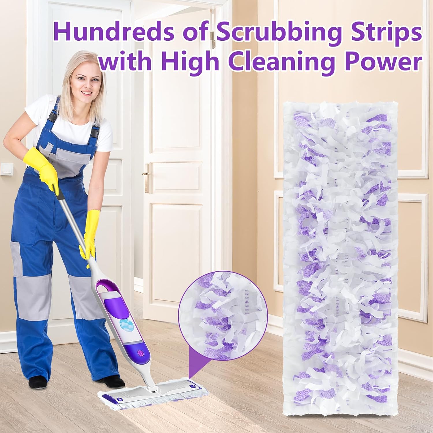 20 Count Disposable PowerMop Pads for Multi-Surface Wood Floors