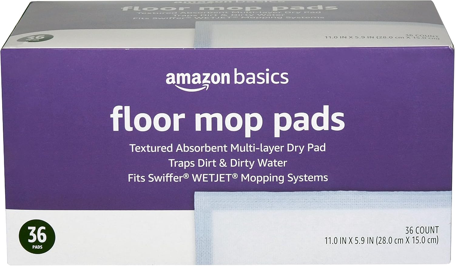 10-Piece Dry Floor Mop Pads 36 Count