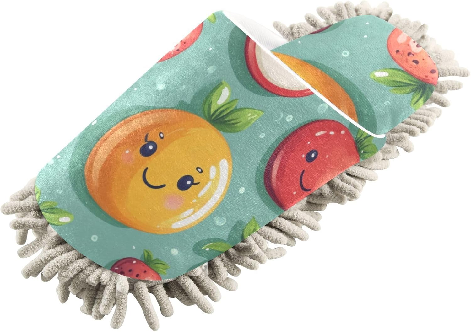 Adorable Fruits Microfiber Slippers for Mopping