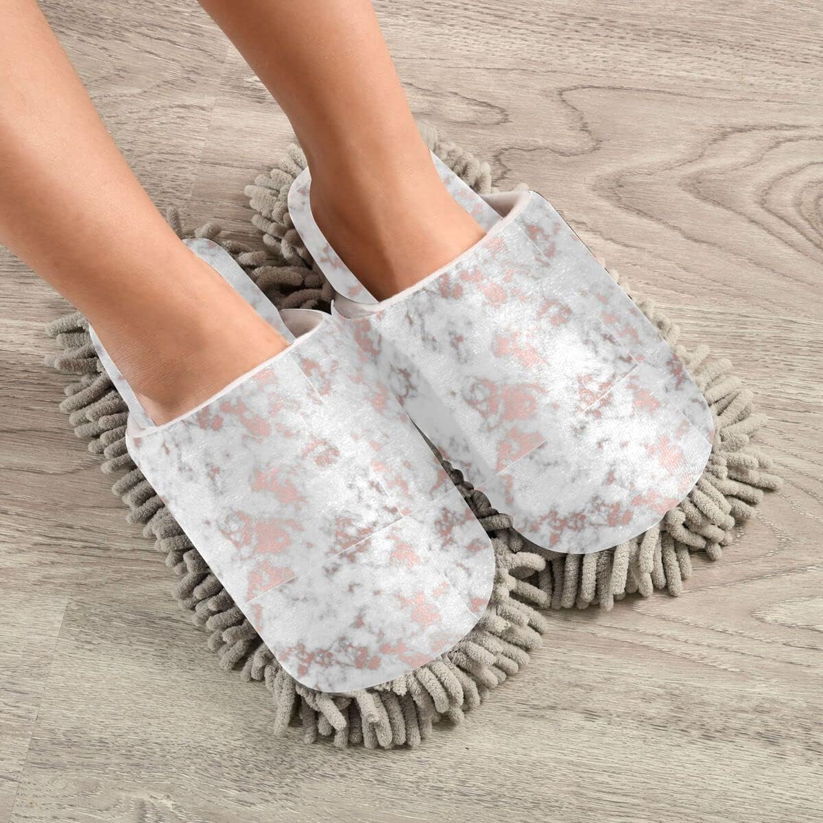 Marble Mop Slippers for Efficient Cleaning