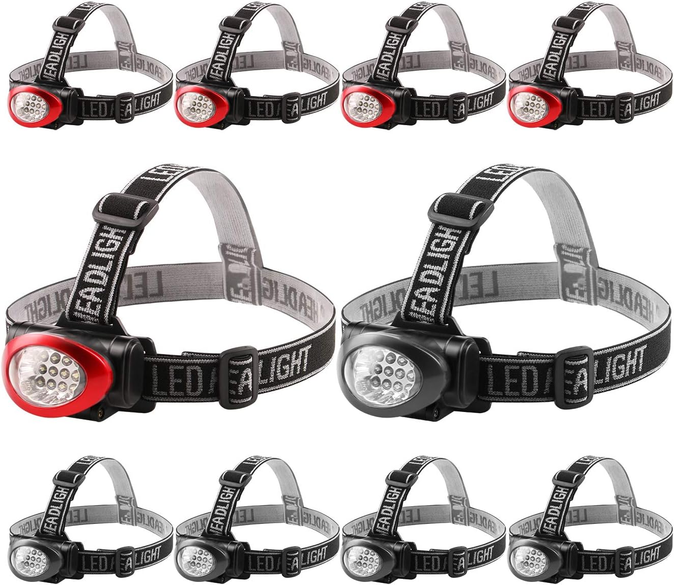 12 LED 3 Modes Portable Headlamp for Camping Hiking