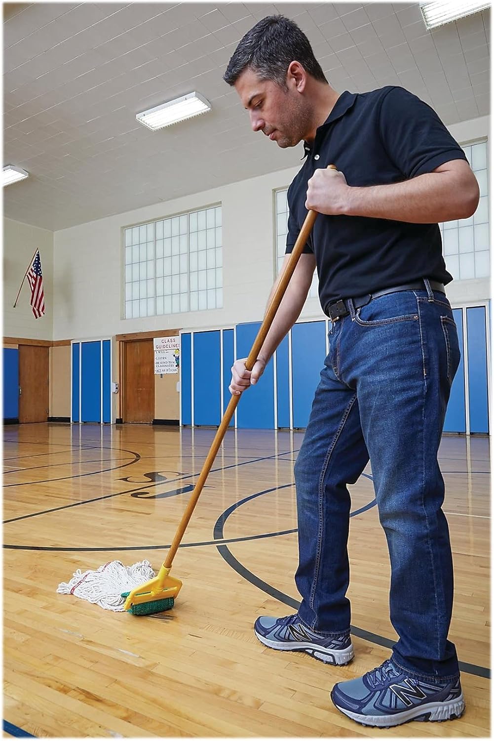 Quick Durable-Hitting Wet Mop Handle for Narrow Mops