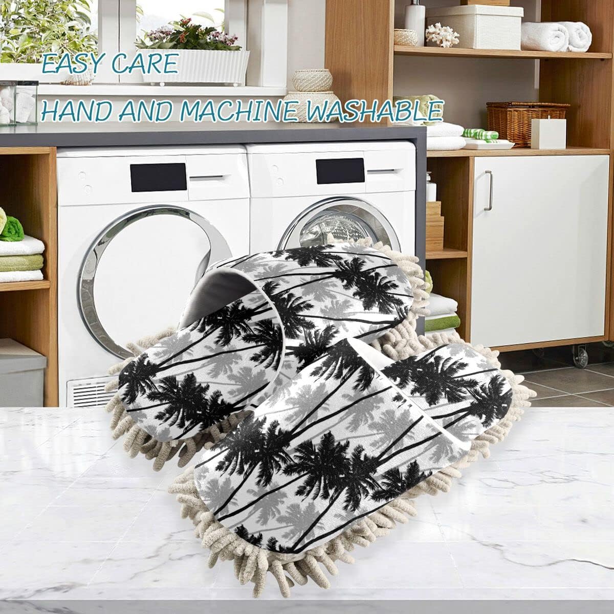 Palm Tree Indexed Mop Slipper