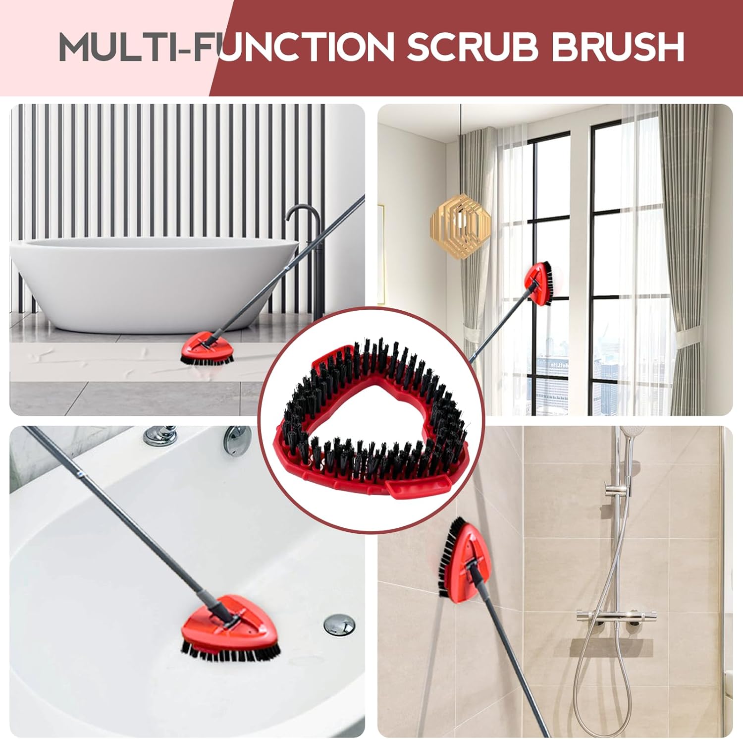 10-Inch Spin Mop Scrub Brush Head