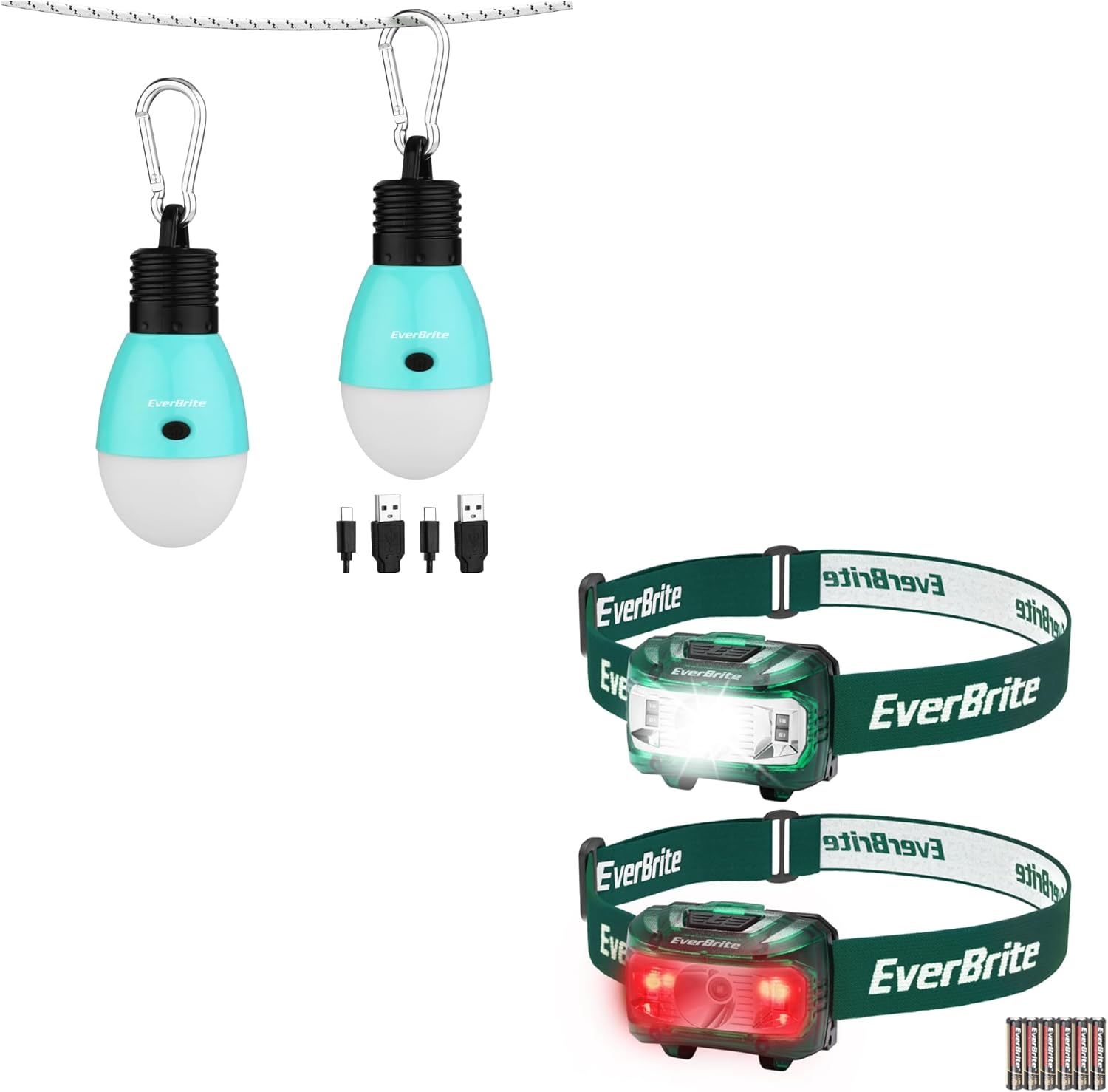 Stay Lit 2-Pack Headlamps Camping Lights