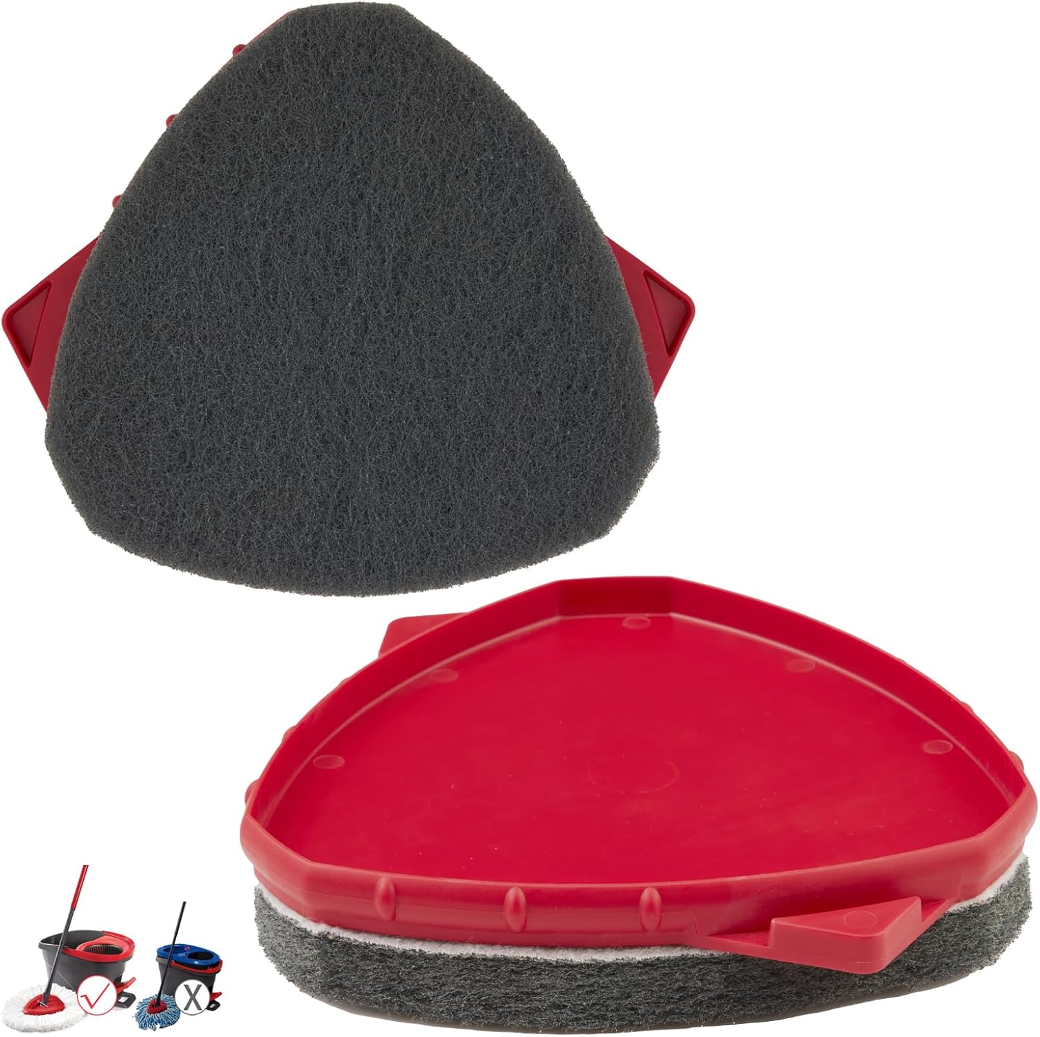 KlyfarReplacement Scrub Brush Head for O Cedar Spin Mop 1 Tank System