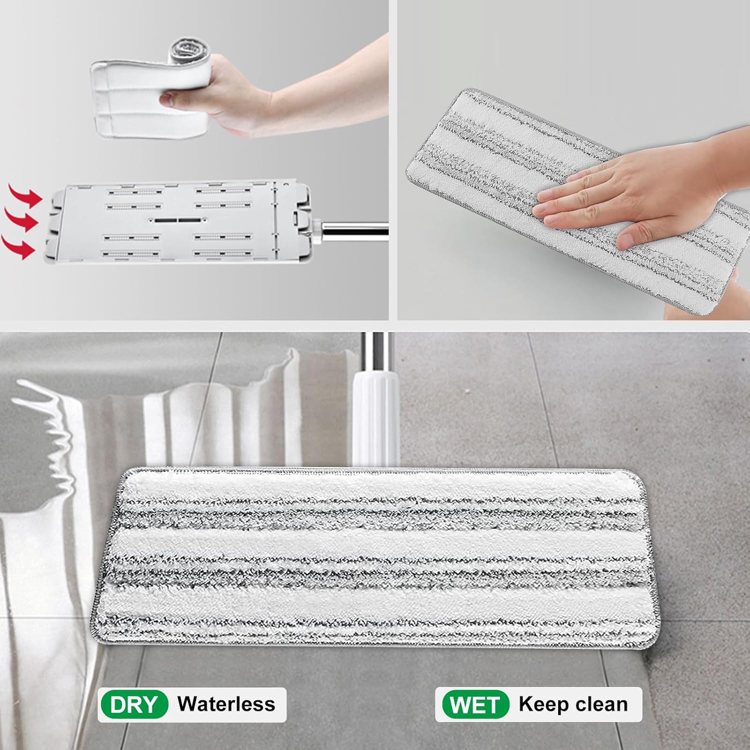 HiBaBy Flat Mop Pads 5-Pack