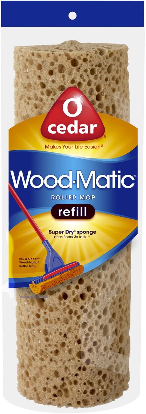 O-Cedar Wood-Matic Roller Mop Refill 12-Piece Set