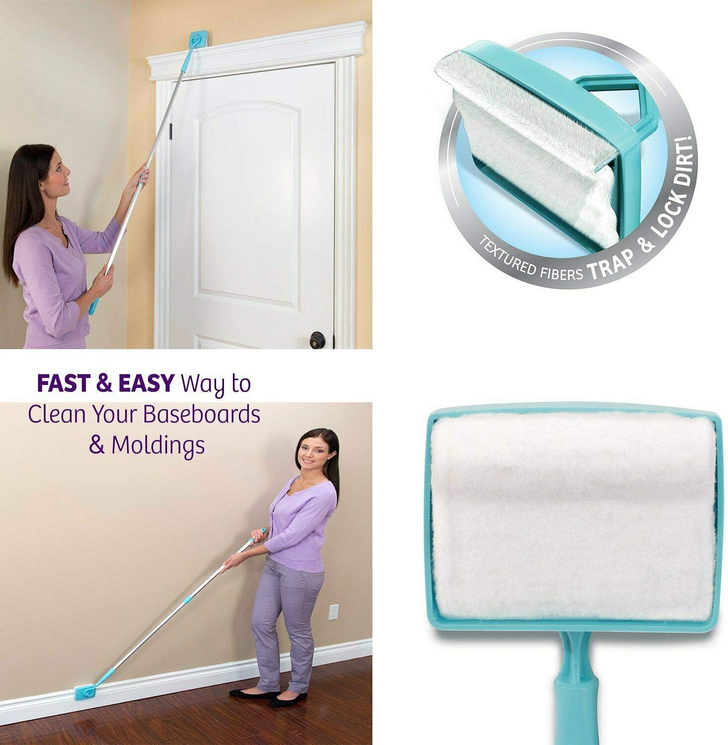 Extendable Microfiber Mop Brush Buddy