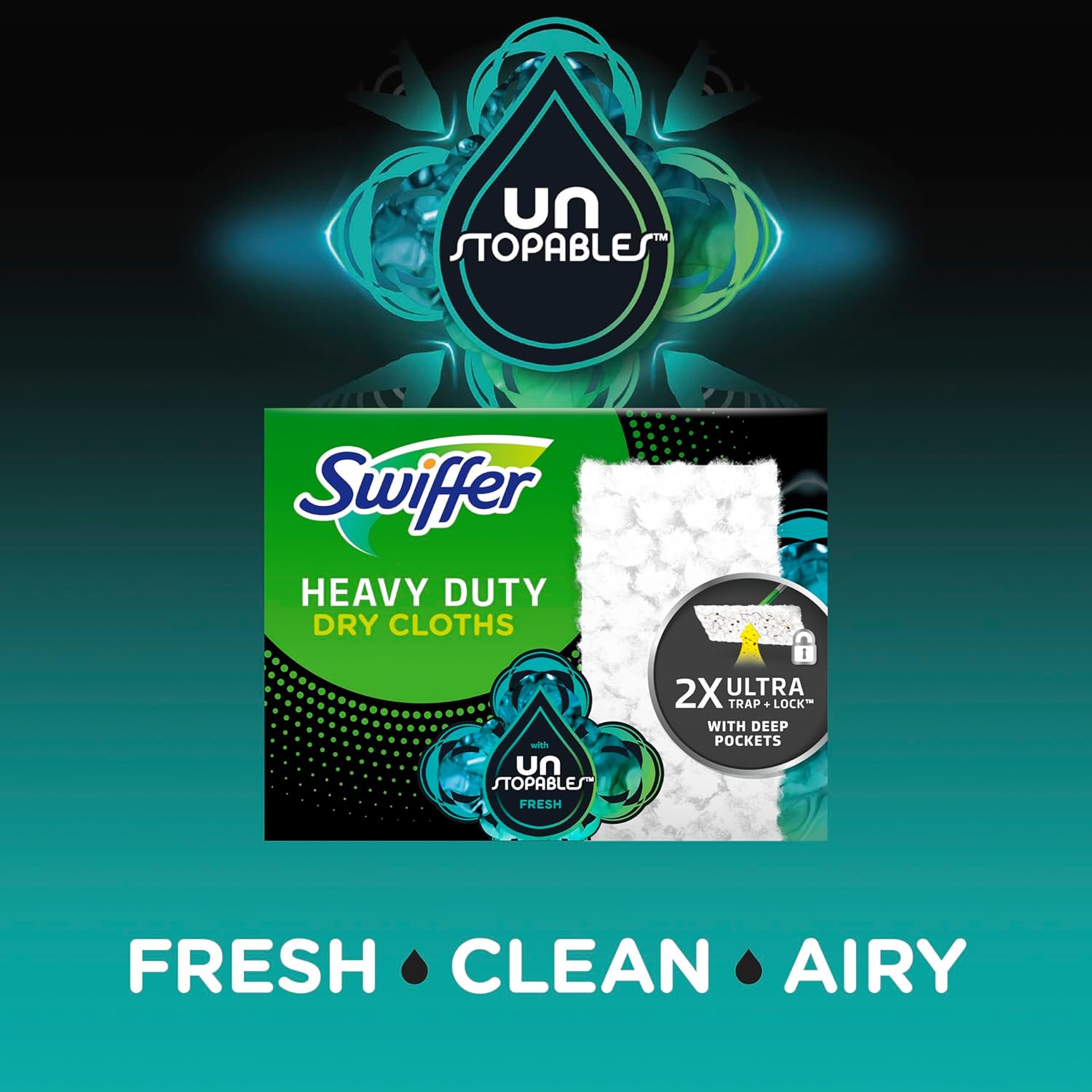 Swiffer Sweeper Heavy Duty Dry Multi-Surface Cloth Refills