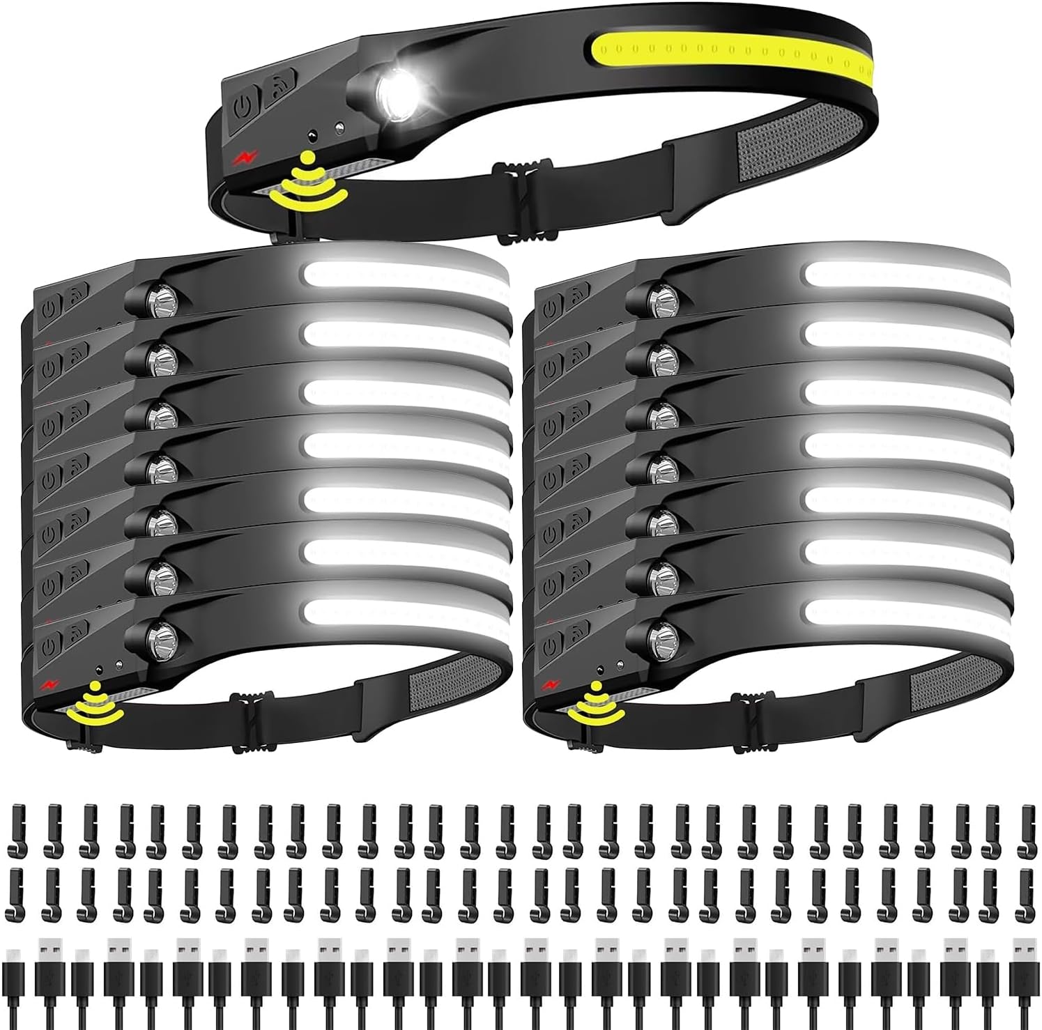 KunHe Rechargeable Headlamp with 230 Wide Beam