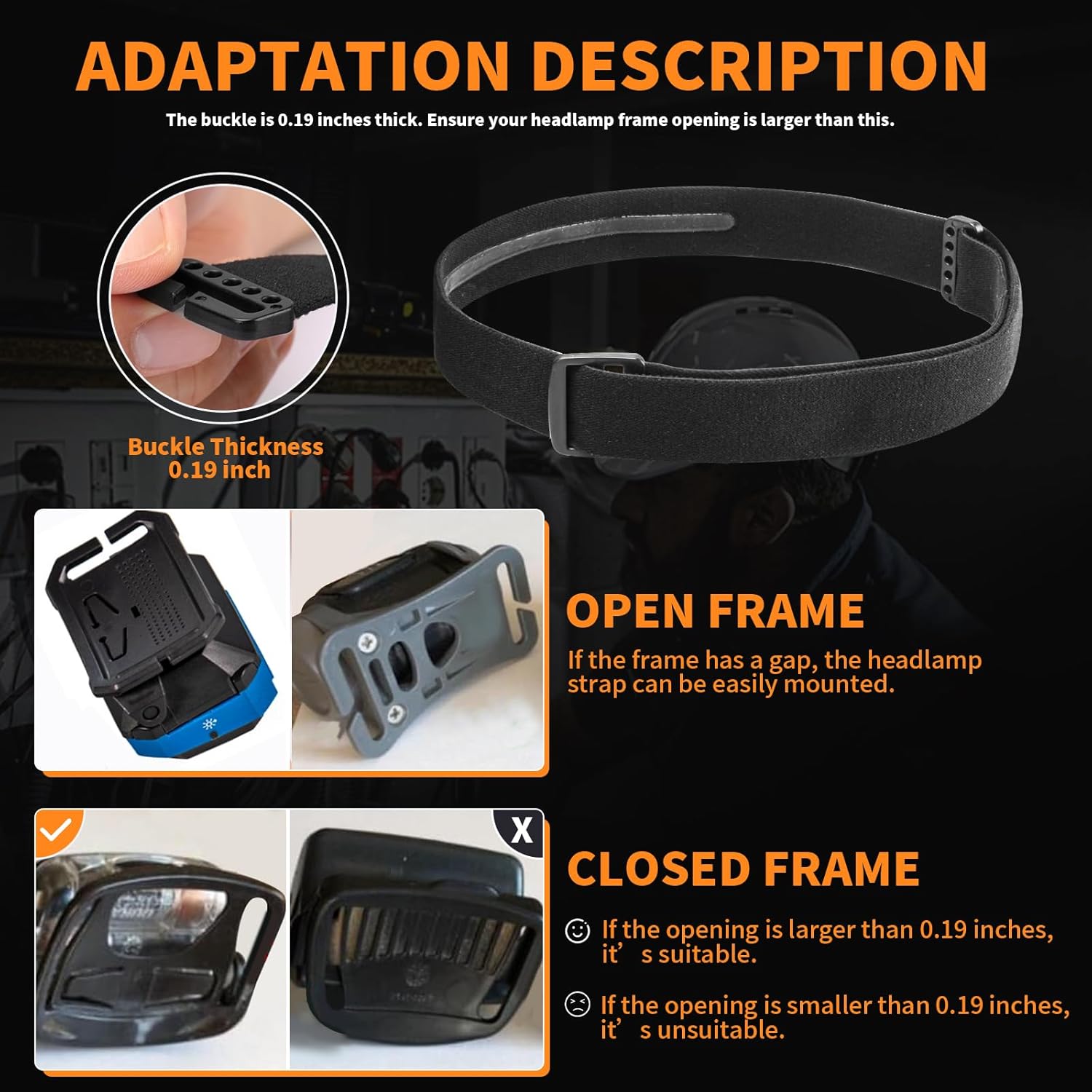 Ahuliao Headlamp Strap Replacement