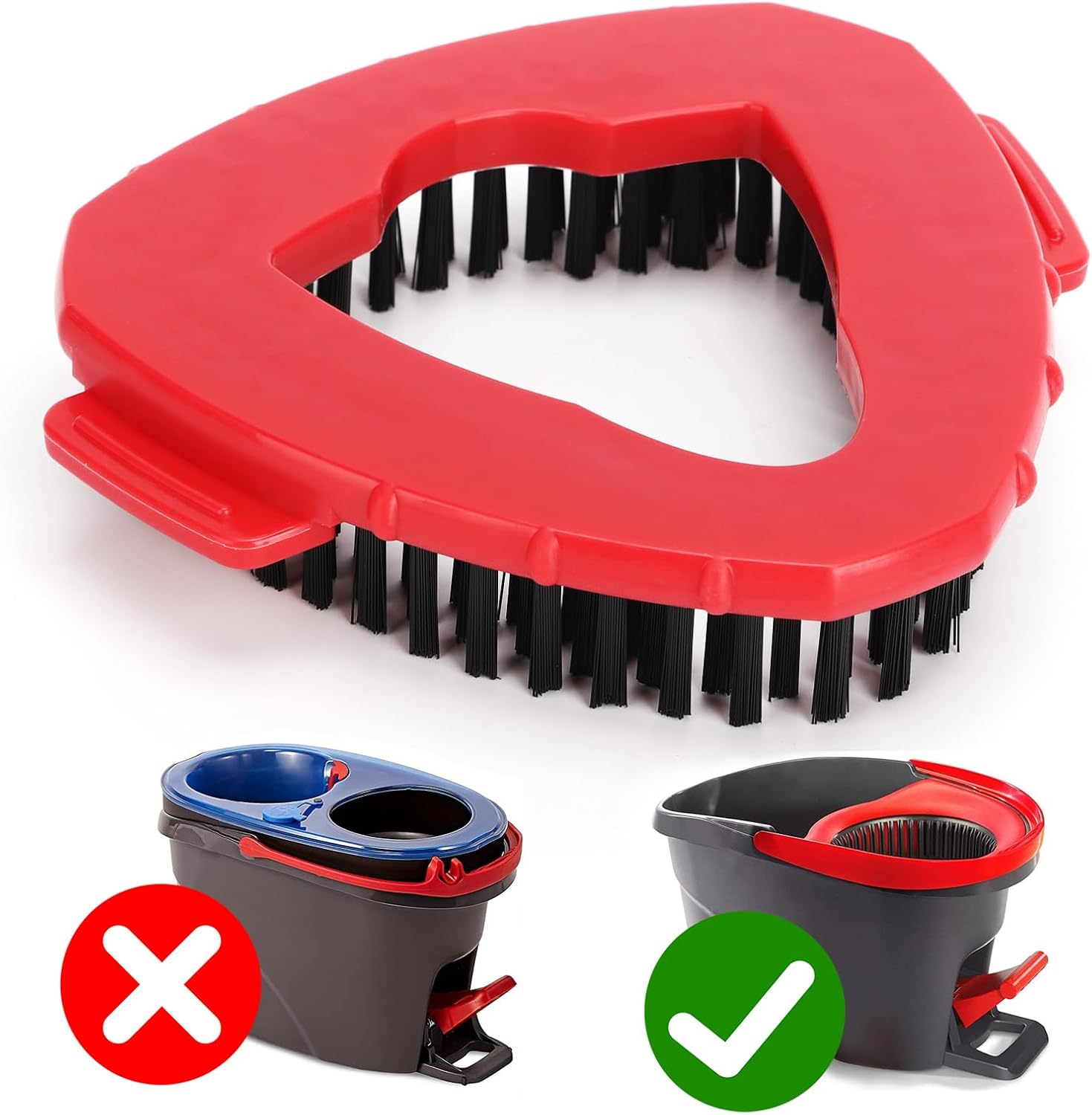 Sturdy Scrub Brush for EasyWring 1 Tank System Durable Effective