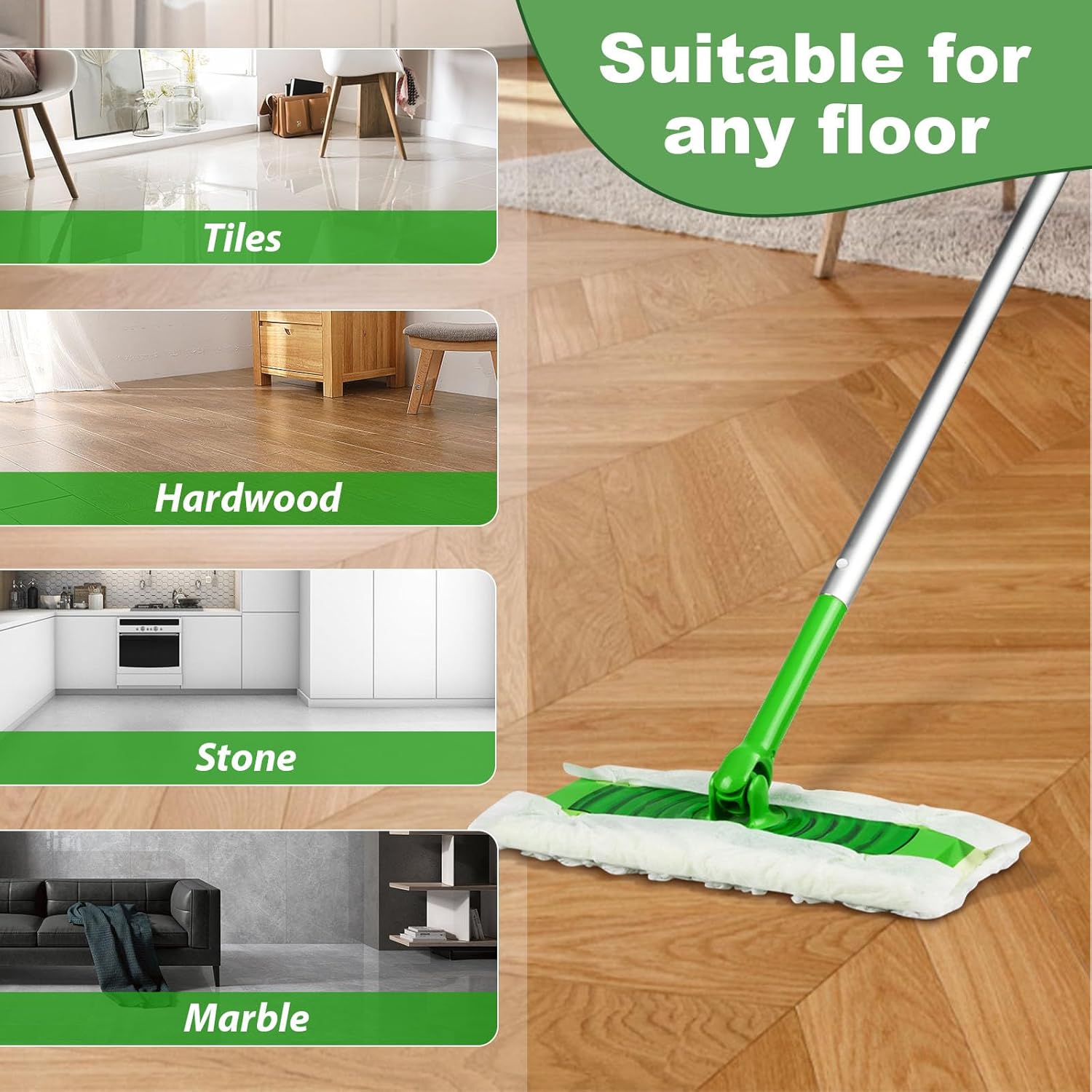 46 Pcs Swiffer Dry Sweeping Cloths