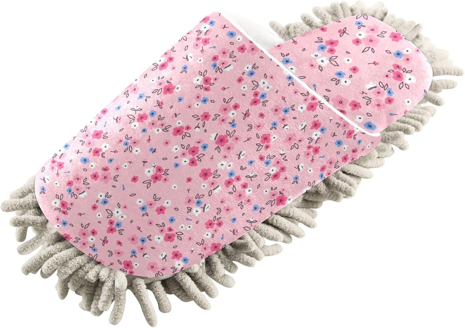 Kigai Microfiber Slippers Pink Bohemian Flowers House Keeping Mates