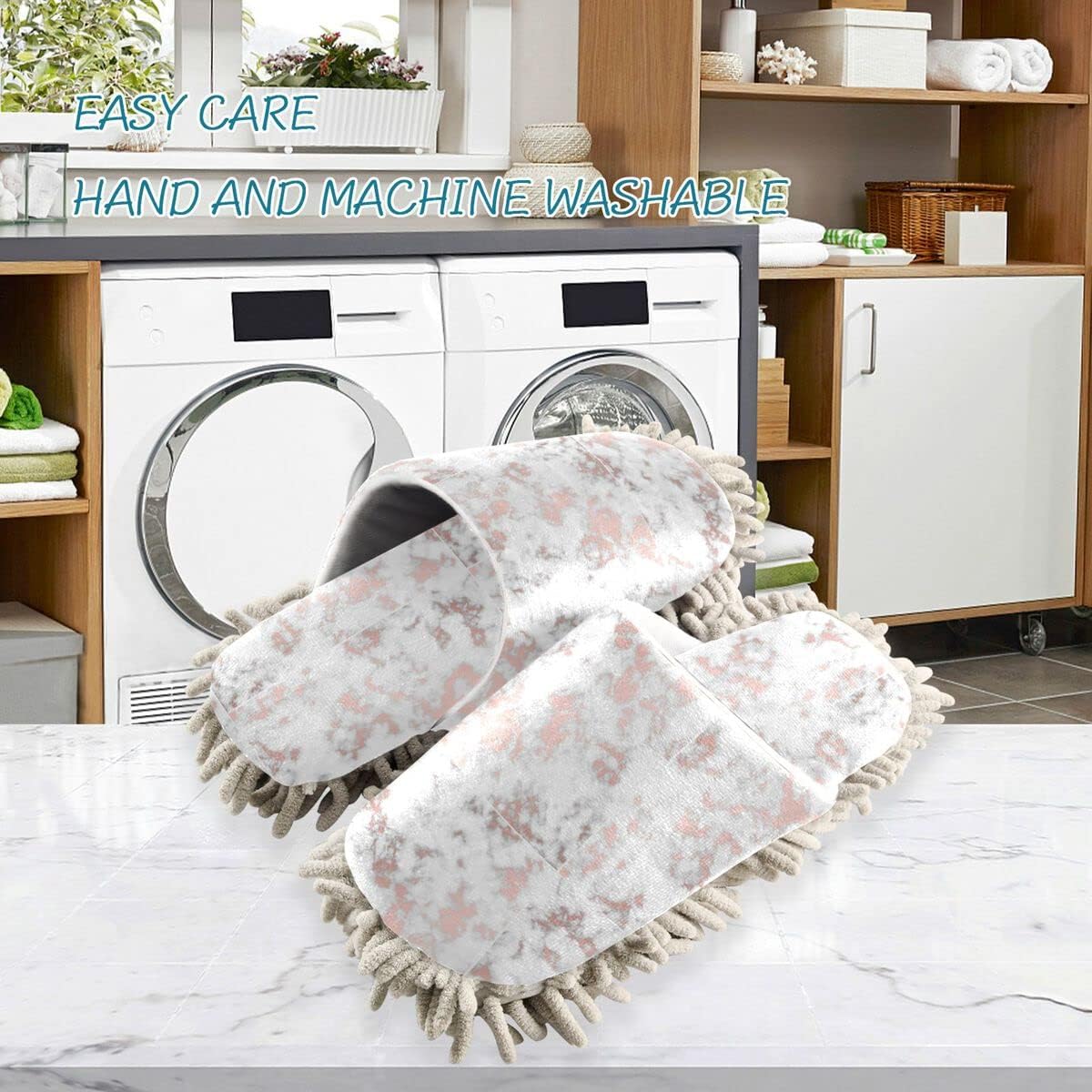 Marble Mop Slippers for Efficient Cleaning