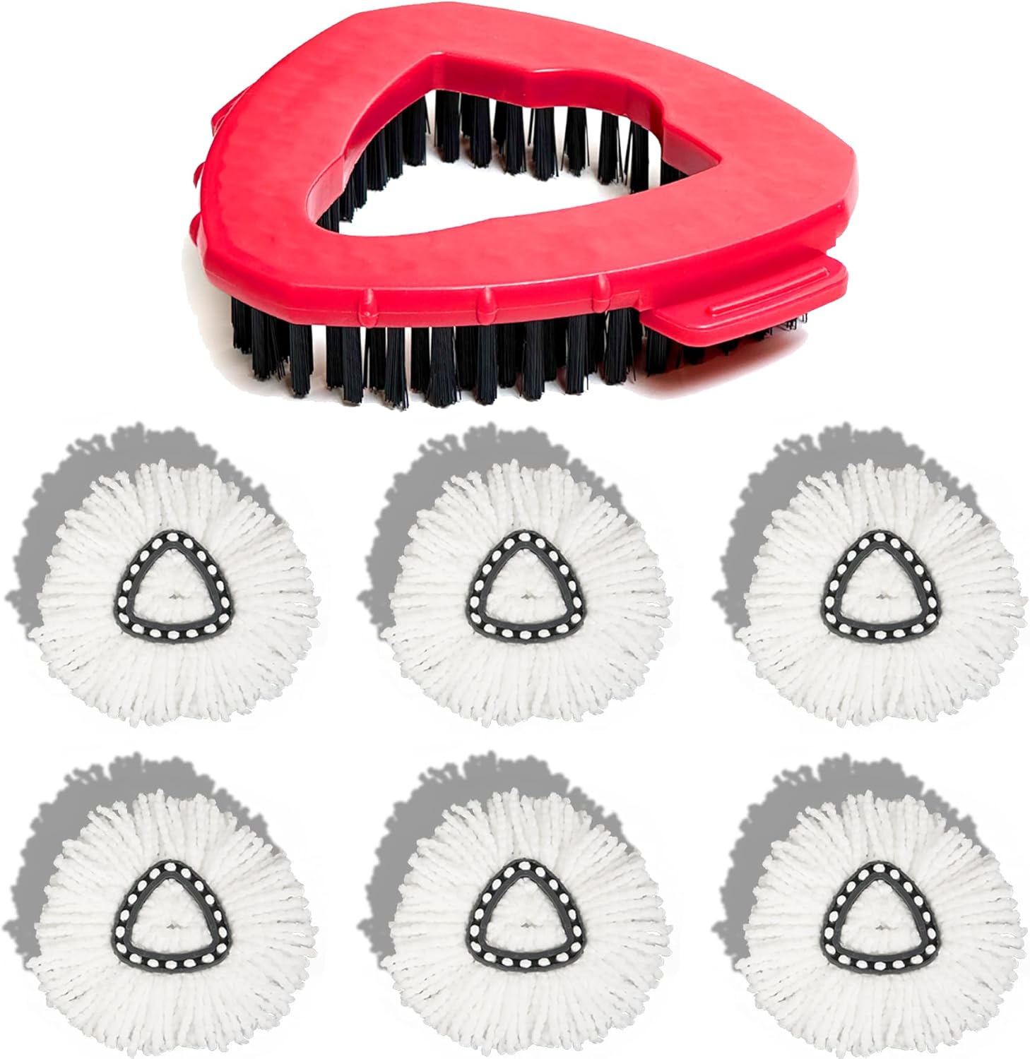 Durable scrub brush mop head replacement for O Cedar spin mop System
