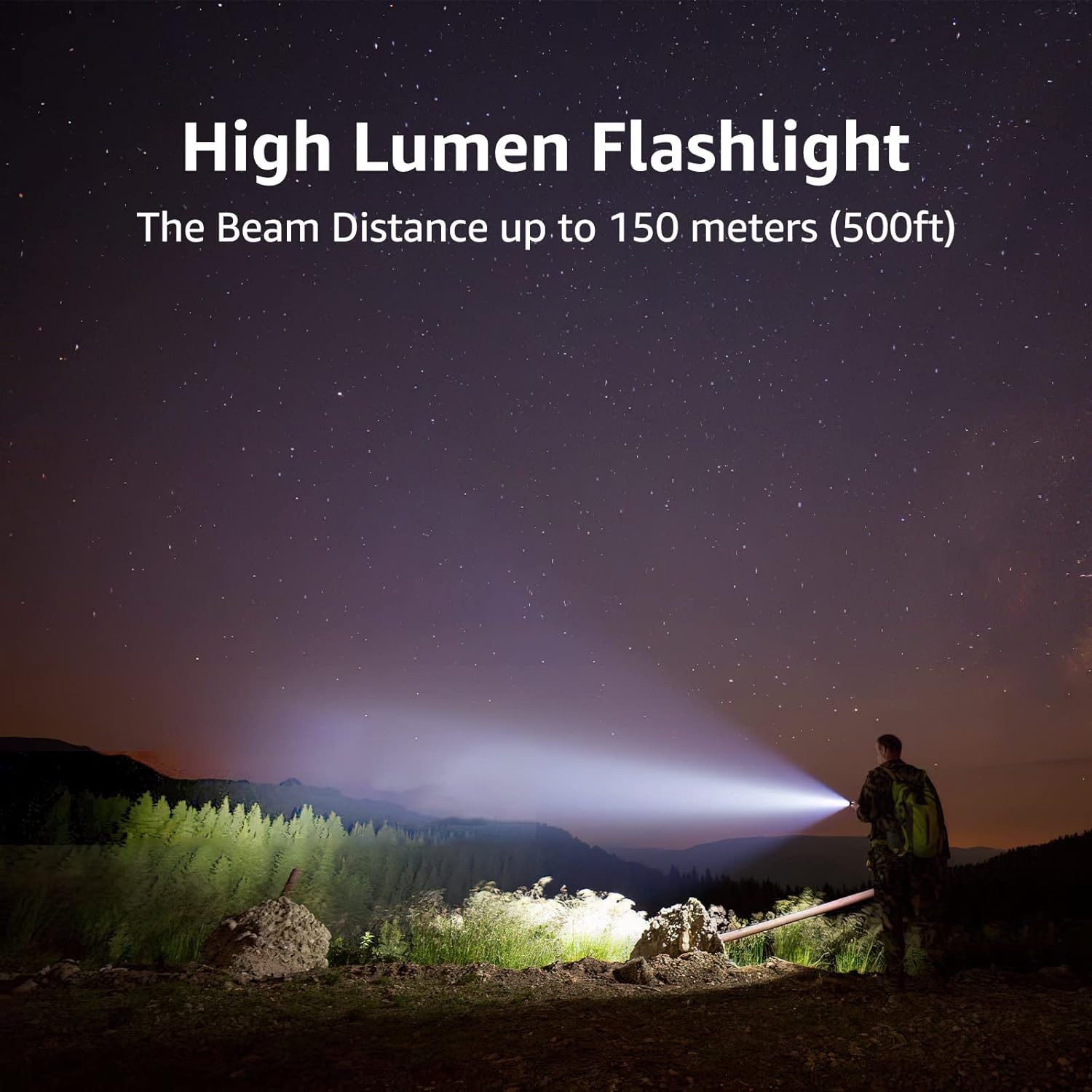 Lighting EVER Bundle - Rechargeable Headlamp Flashlight for Outdoor Use