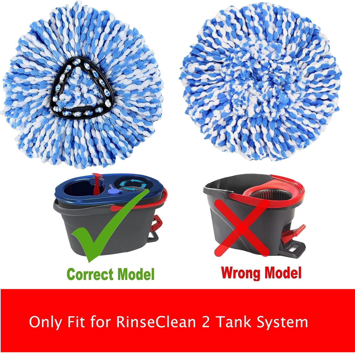 High-Quality Spin Mop Heads for Ocedar RinseClean 2 Tank System