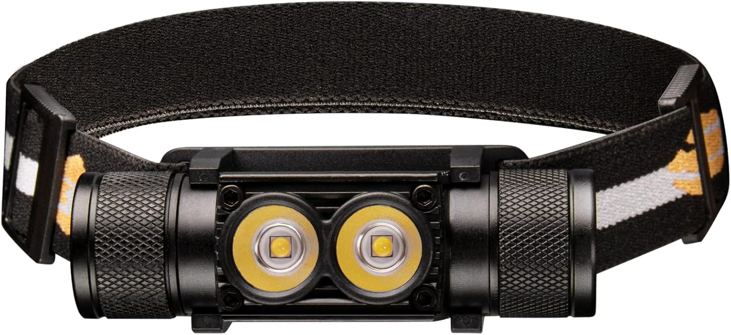 SOFin Rechargeable Headlamp D25L 1000 Lumen Dual LED High-Brightness Headlamp