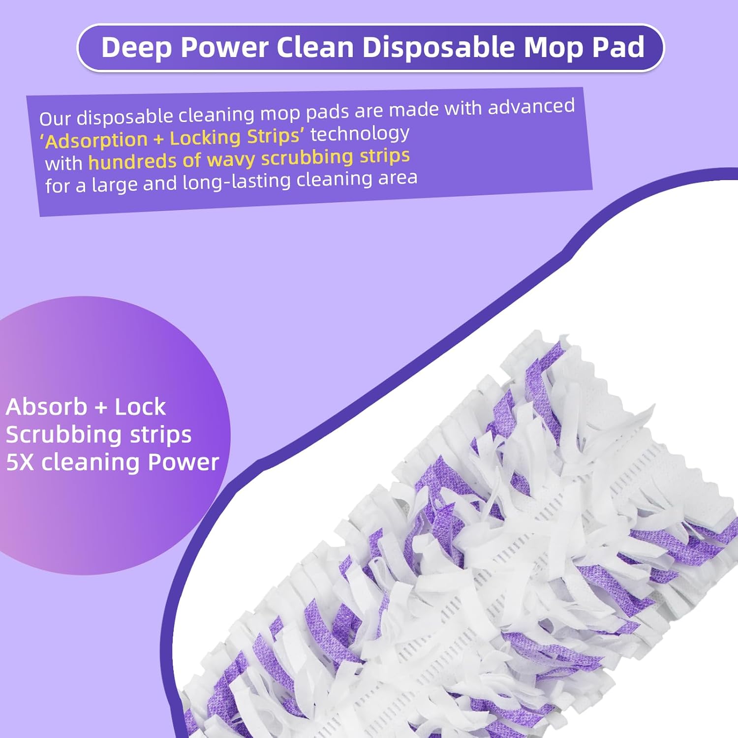 Generic 15 Count Disposable Mopping Pads for Swiffer PowerMop