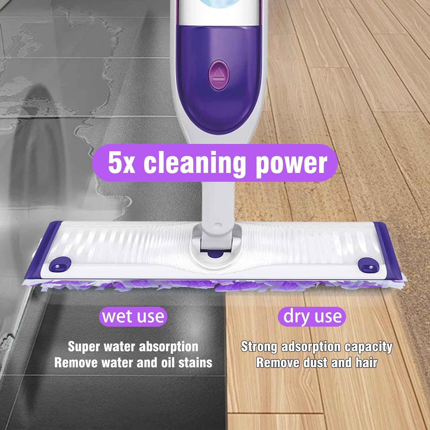 20-Count Disposable Mop Pads for Swiffer Power Mop Multi-Surface Cleaning
