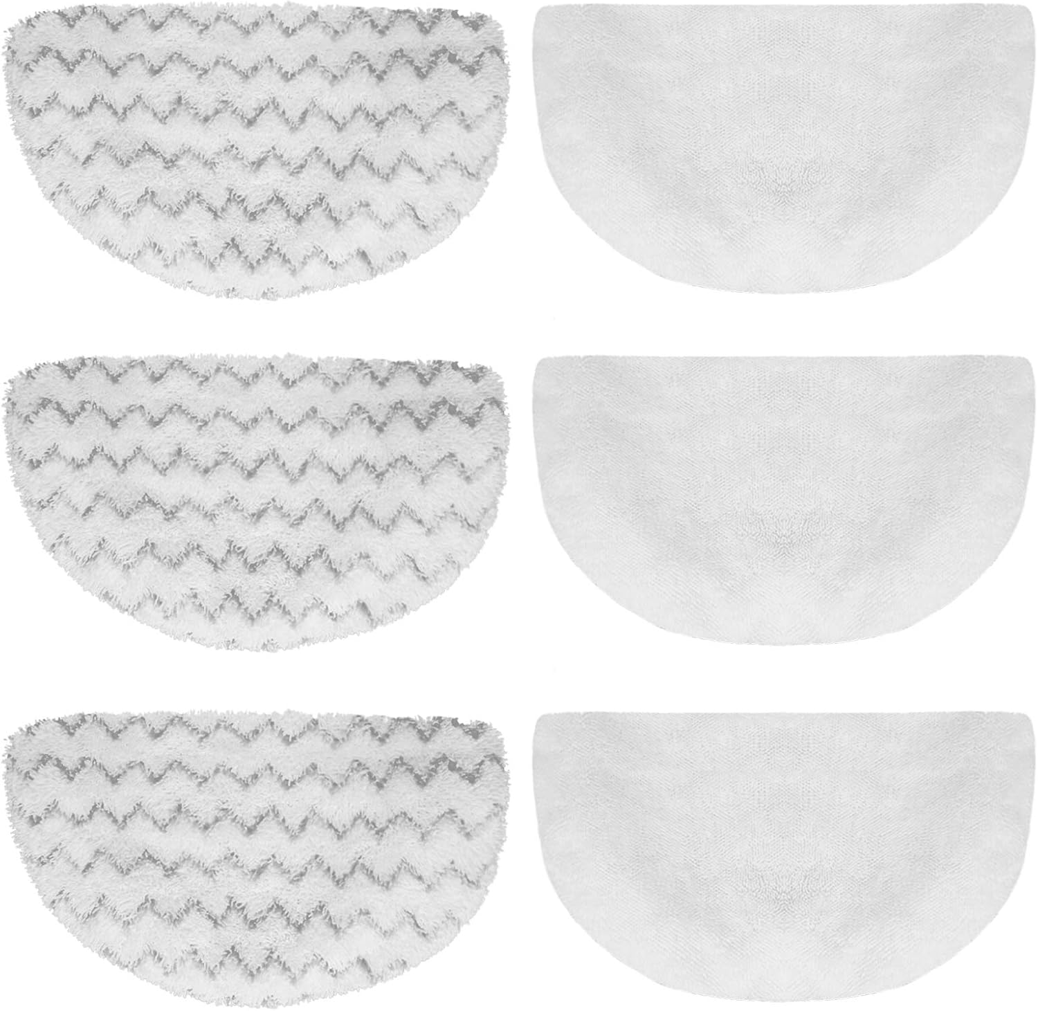 6-Piece Set of Replacement Steam Mop Pads for Bissell Powerfresh Series