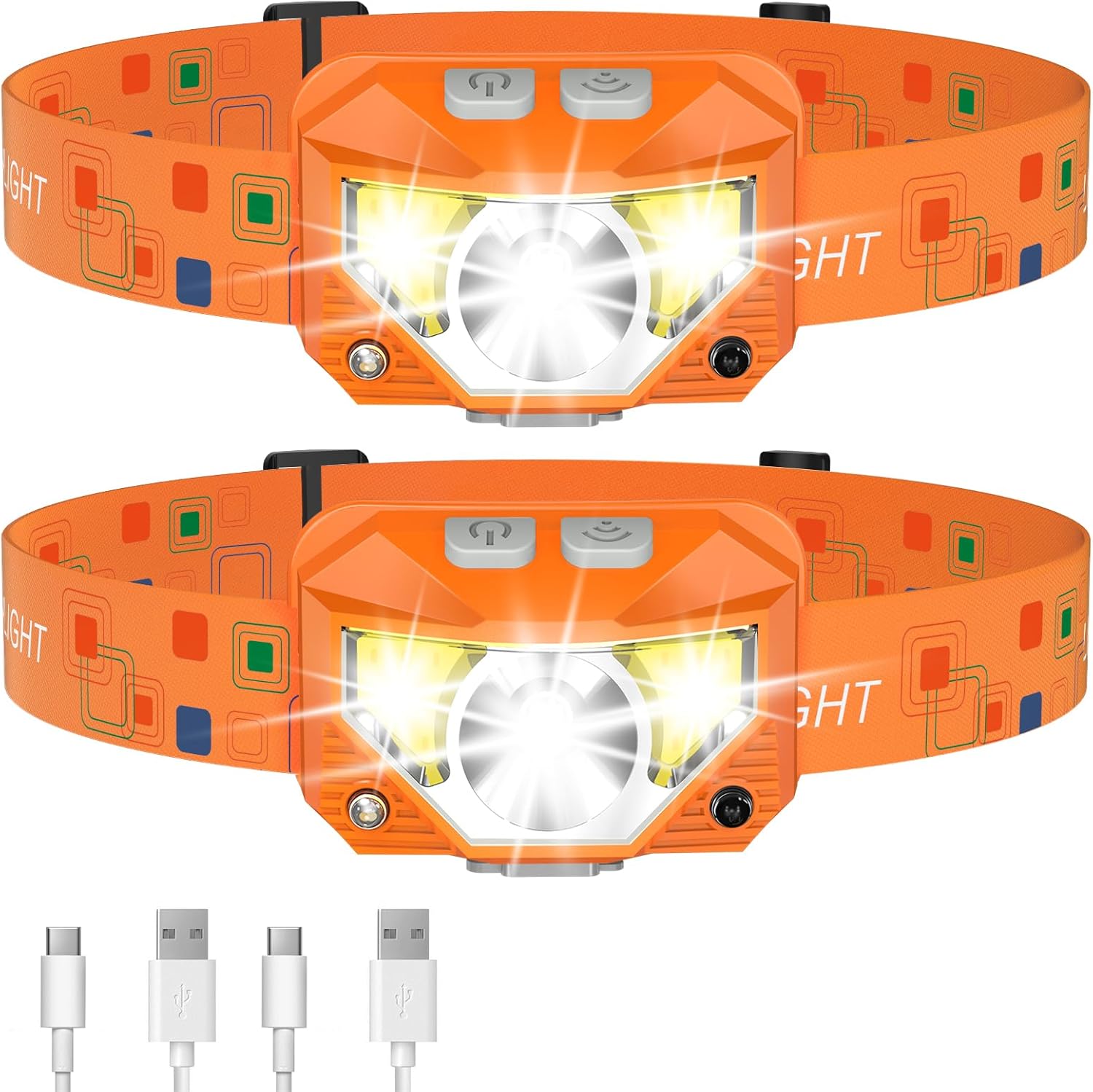 Bright as day 1200 Lumens Rechargeable Headlamp