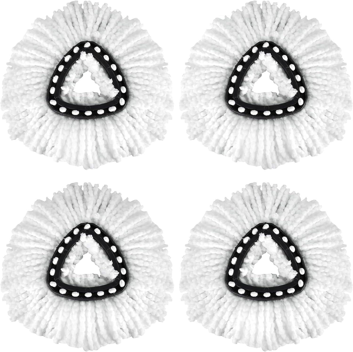 4-Piece Reusable Spin Mop Heads