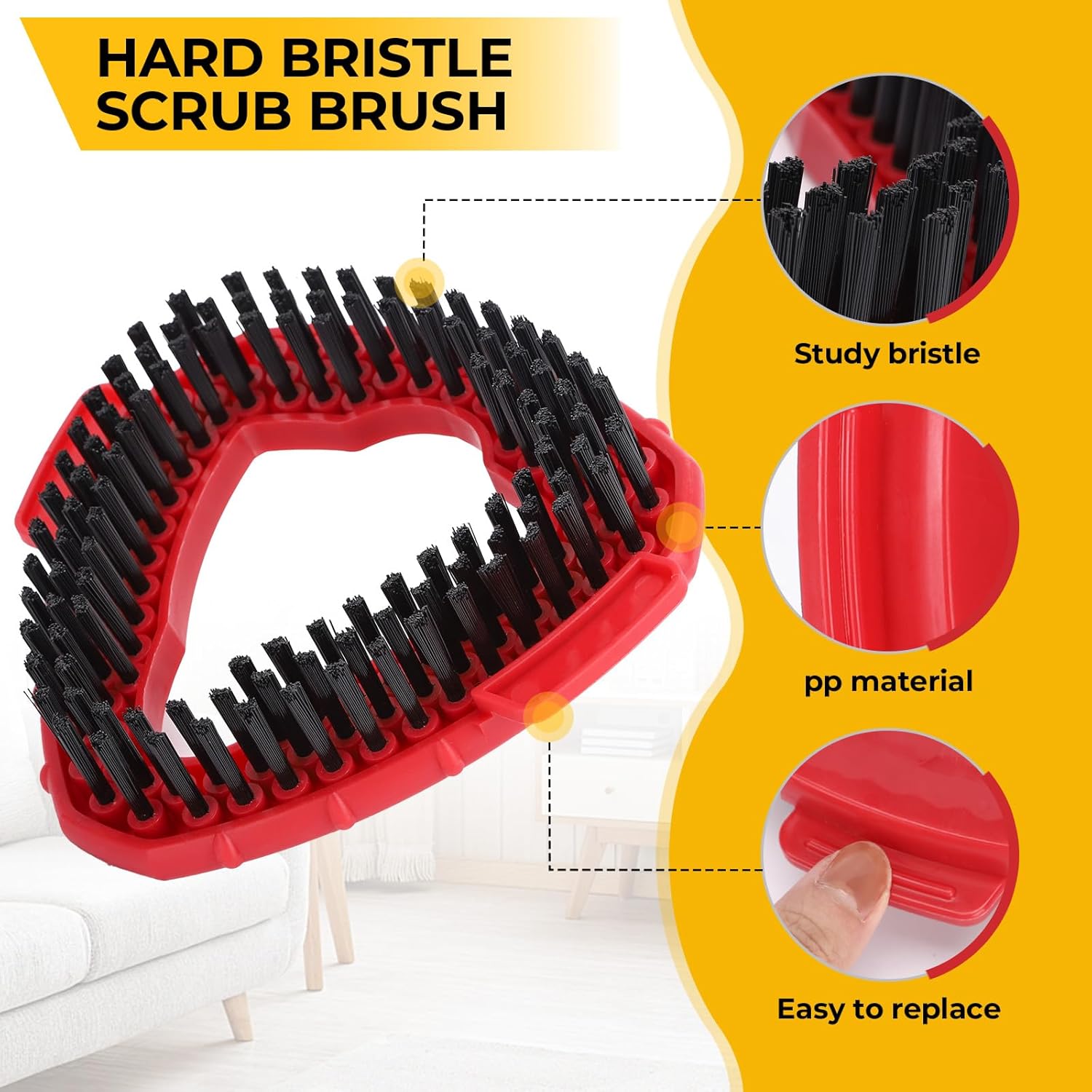 Sturdy Scrub Brush for EasyWring 1 Tank System Durable Effective