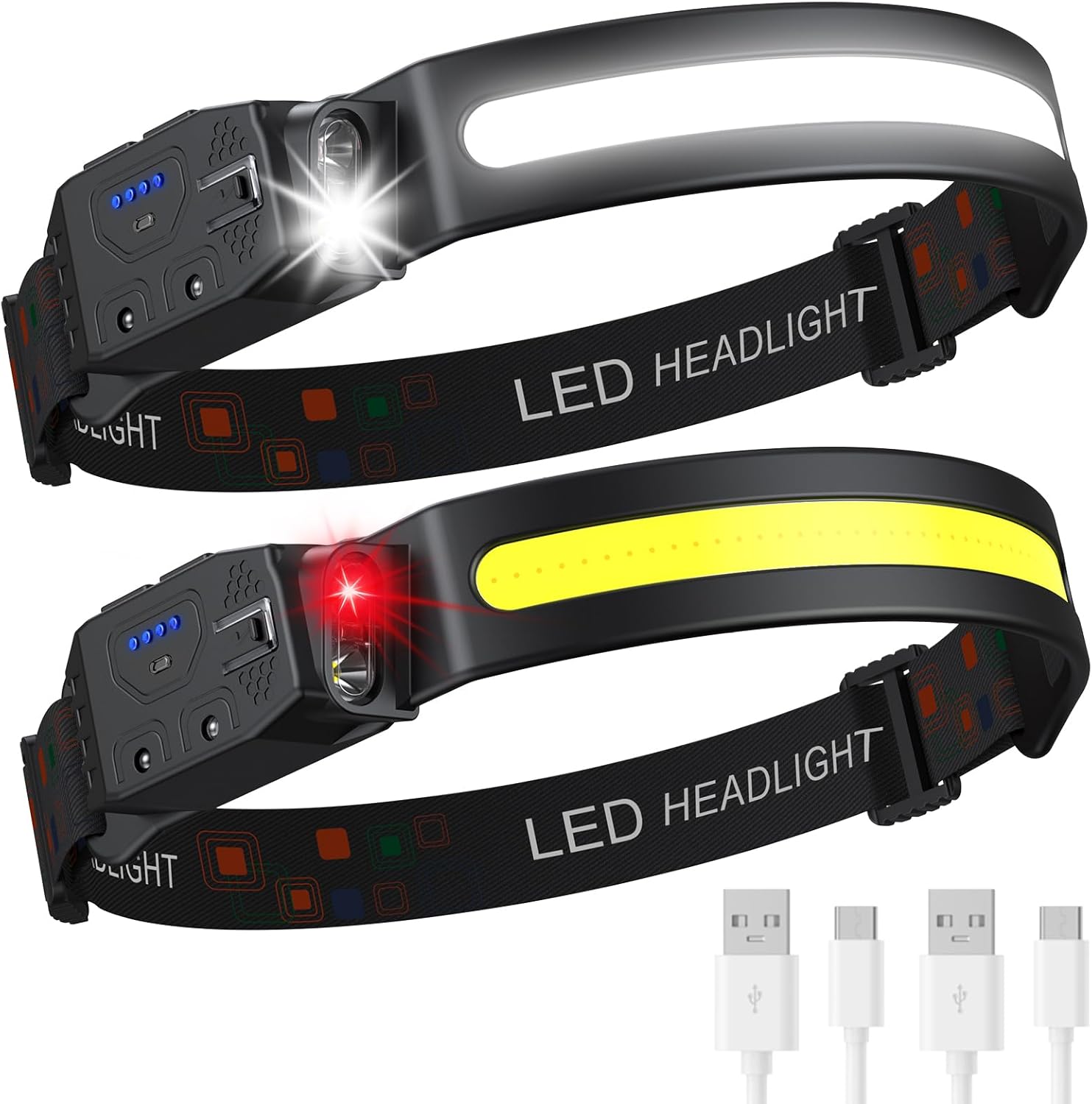 230 Wide Beam Headlamp Rechargeable During Camping or Hiking