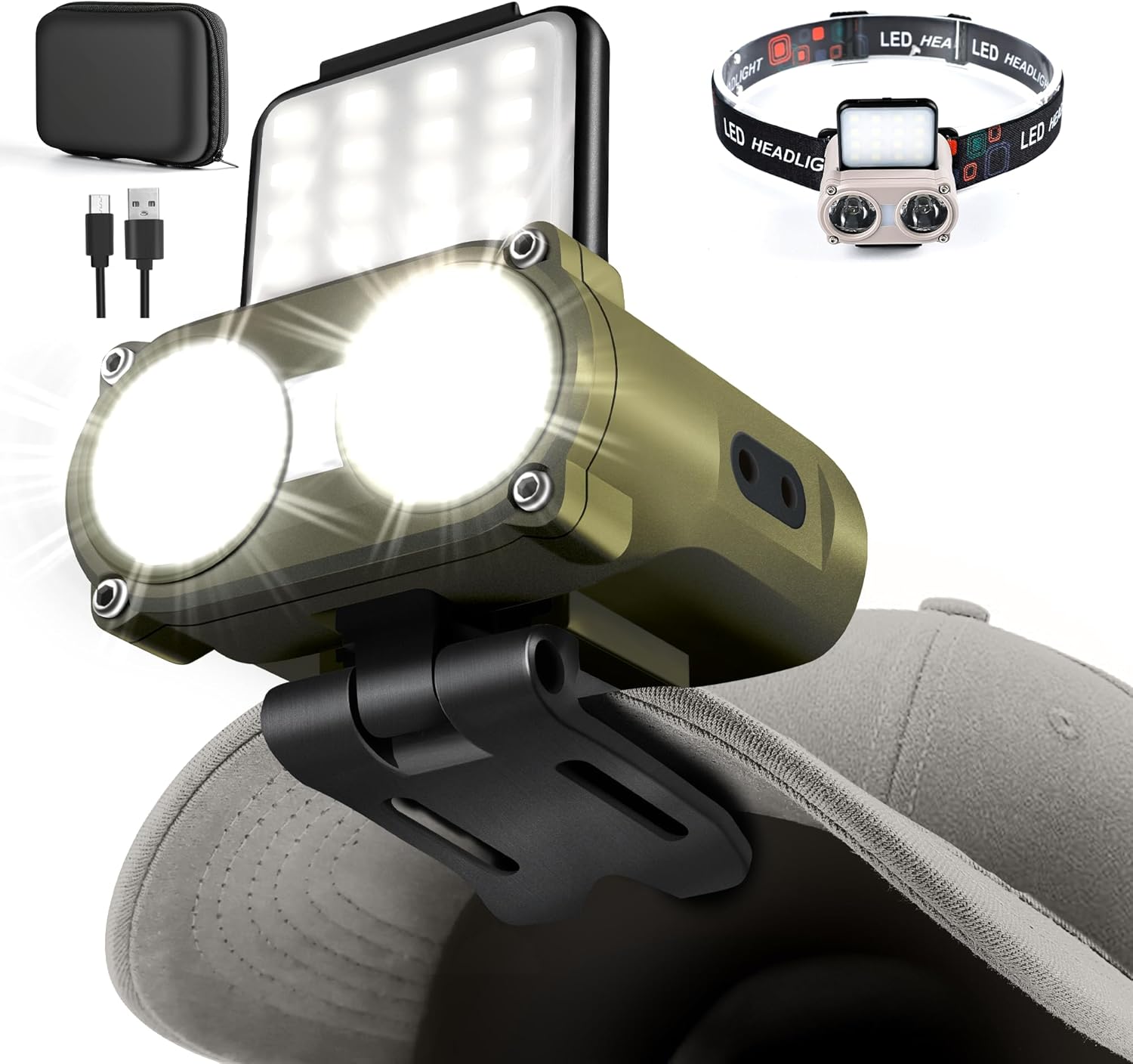 800 Lumens Extendable Headlamp