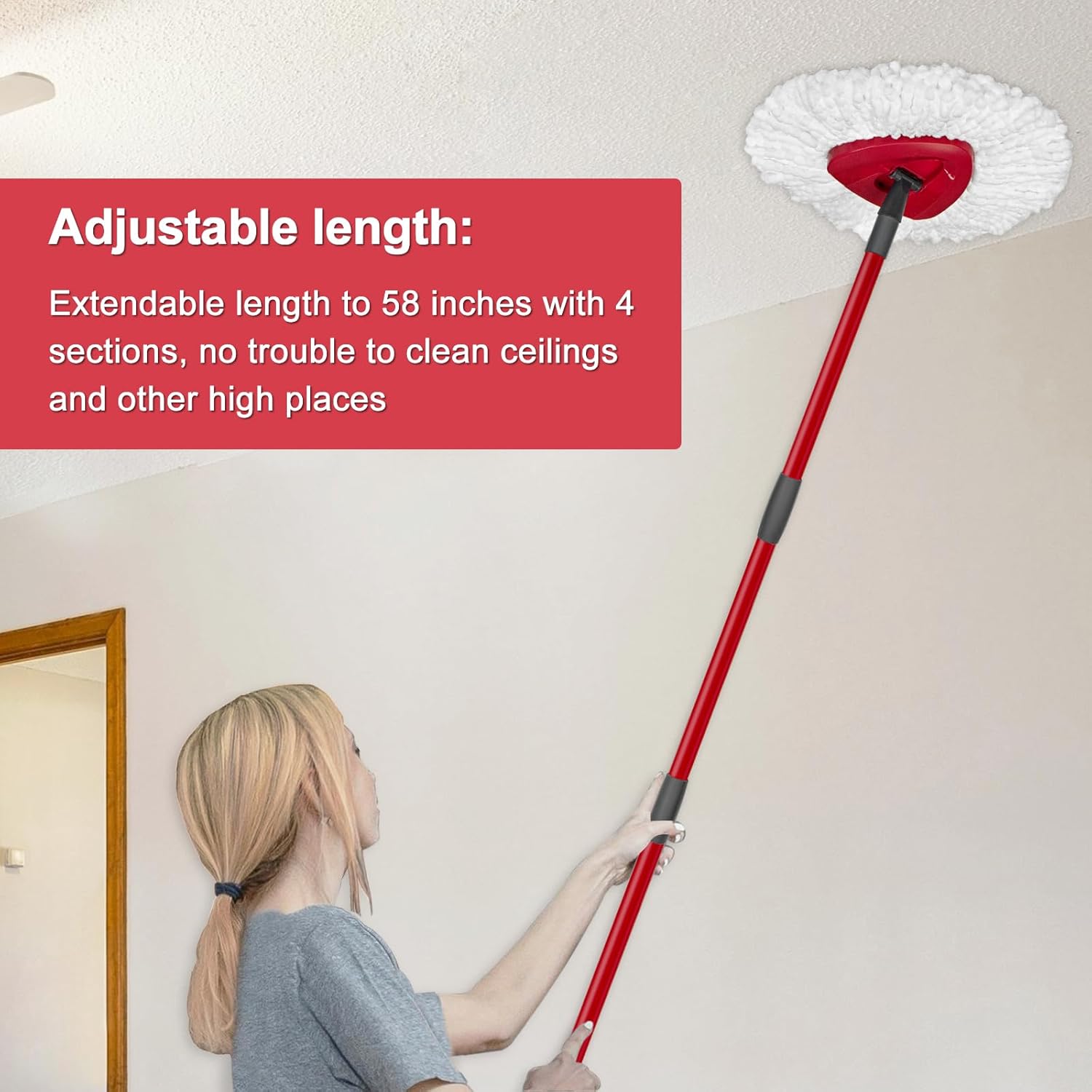 Adjustable Mop Handle Replacement for Ocedar Mops