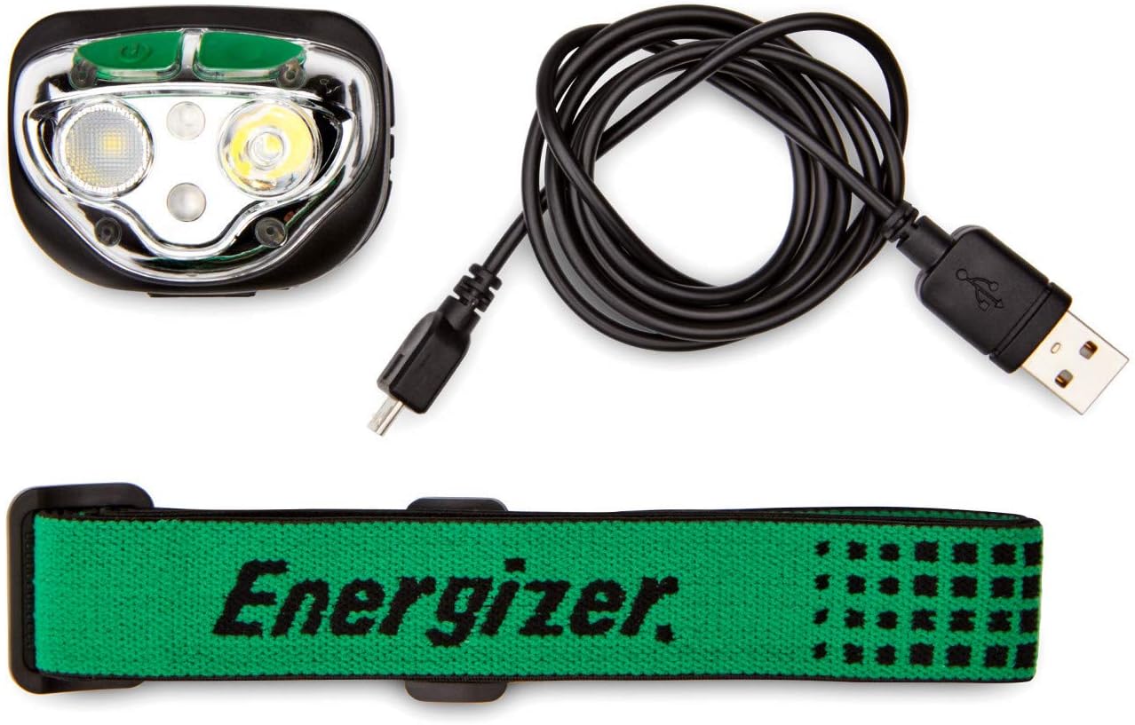 Energizer Rechargeable LED Headlamp with Smart Dimming