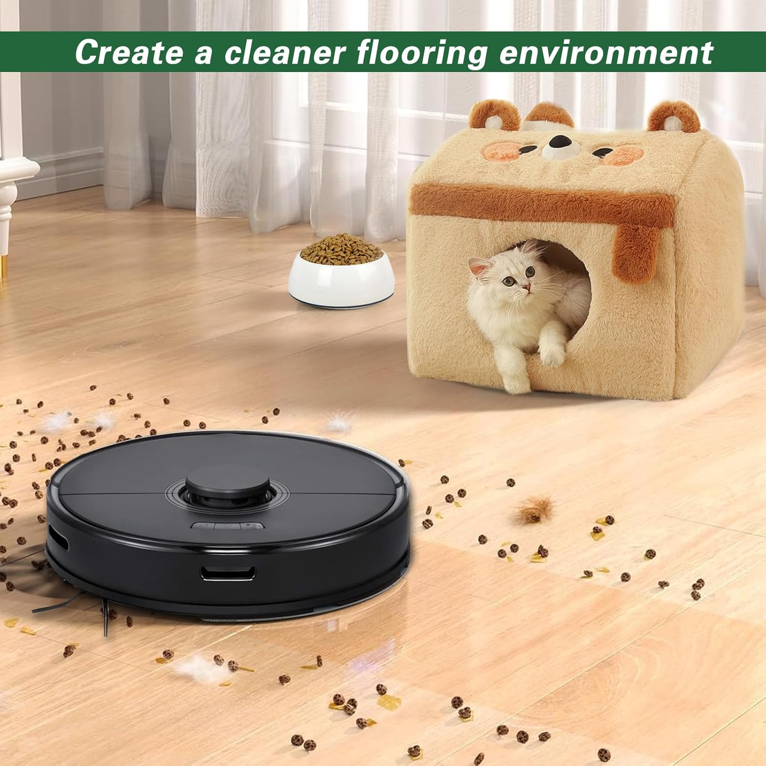 VIEWALL Reusable Microfiber Mop Cloth for Roborock 6 Packs