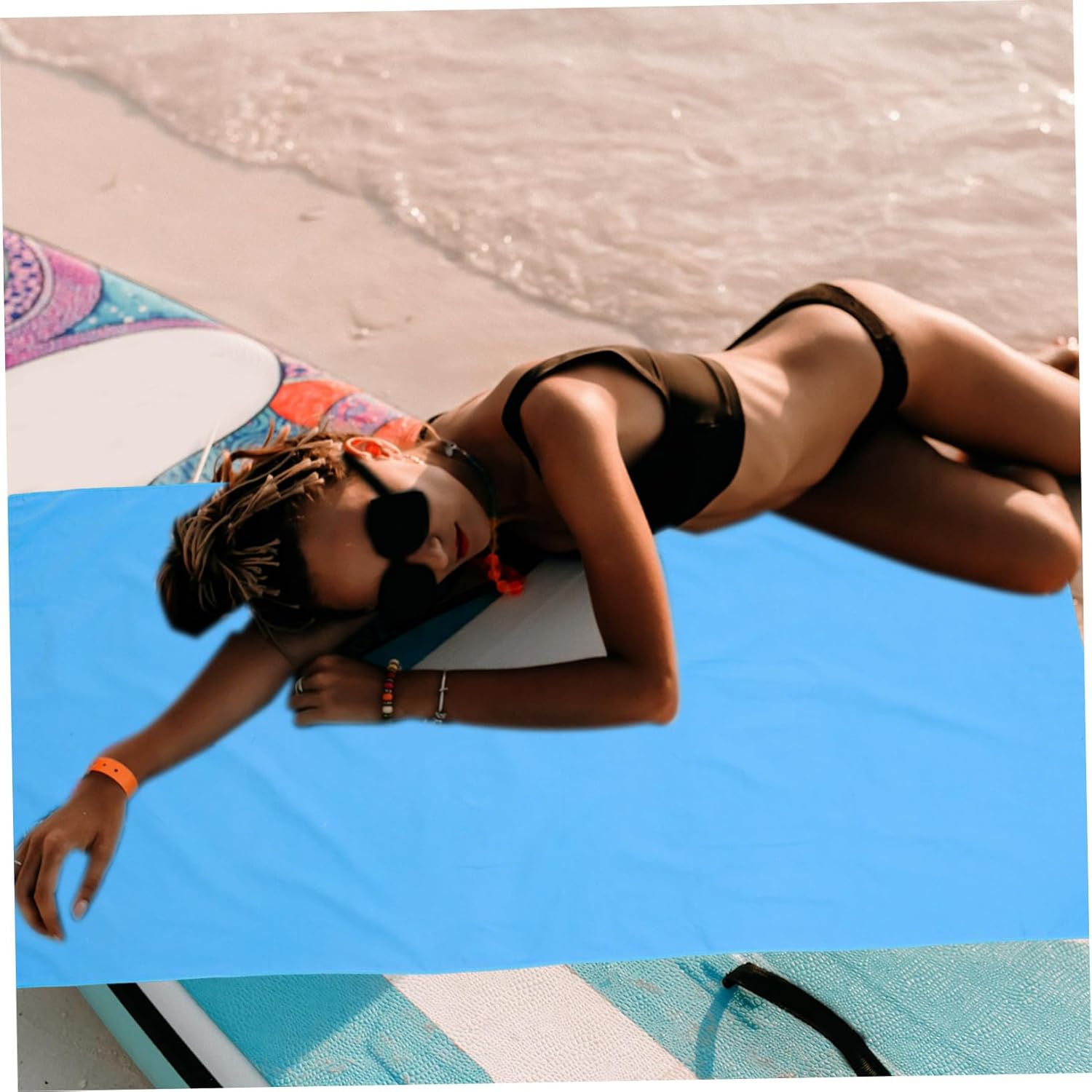 HD Sky-Blue Adorable Beach Towel