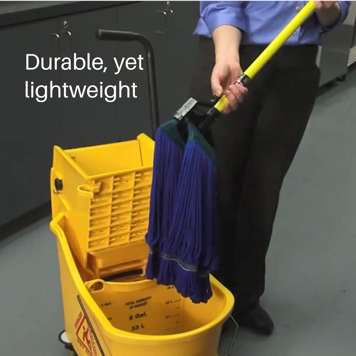 O-Cedar Commercial Quick Change Mop Stick Fiberglass Handle Yellow