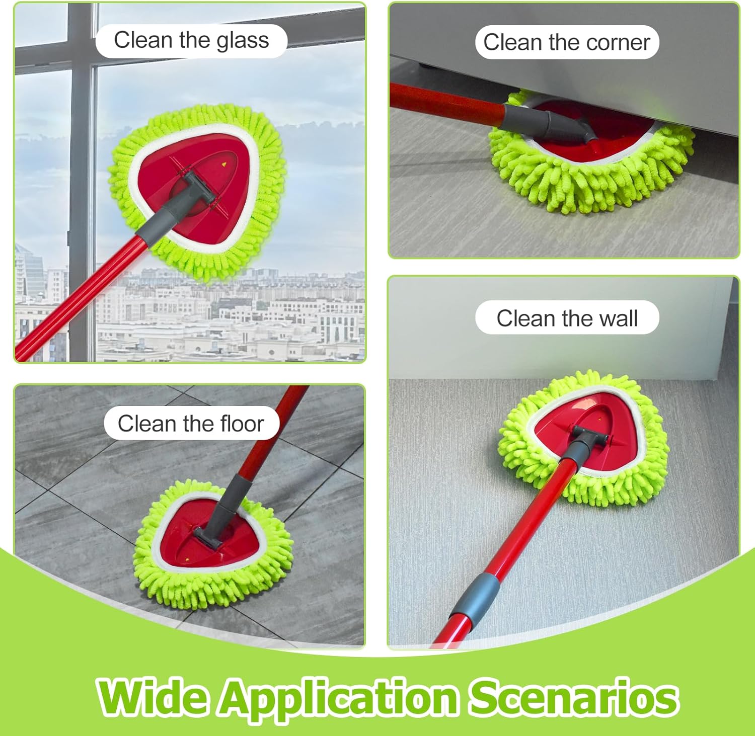 4 Pack Mop Replacements for Ocedar System