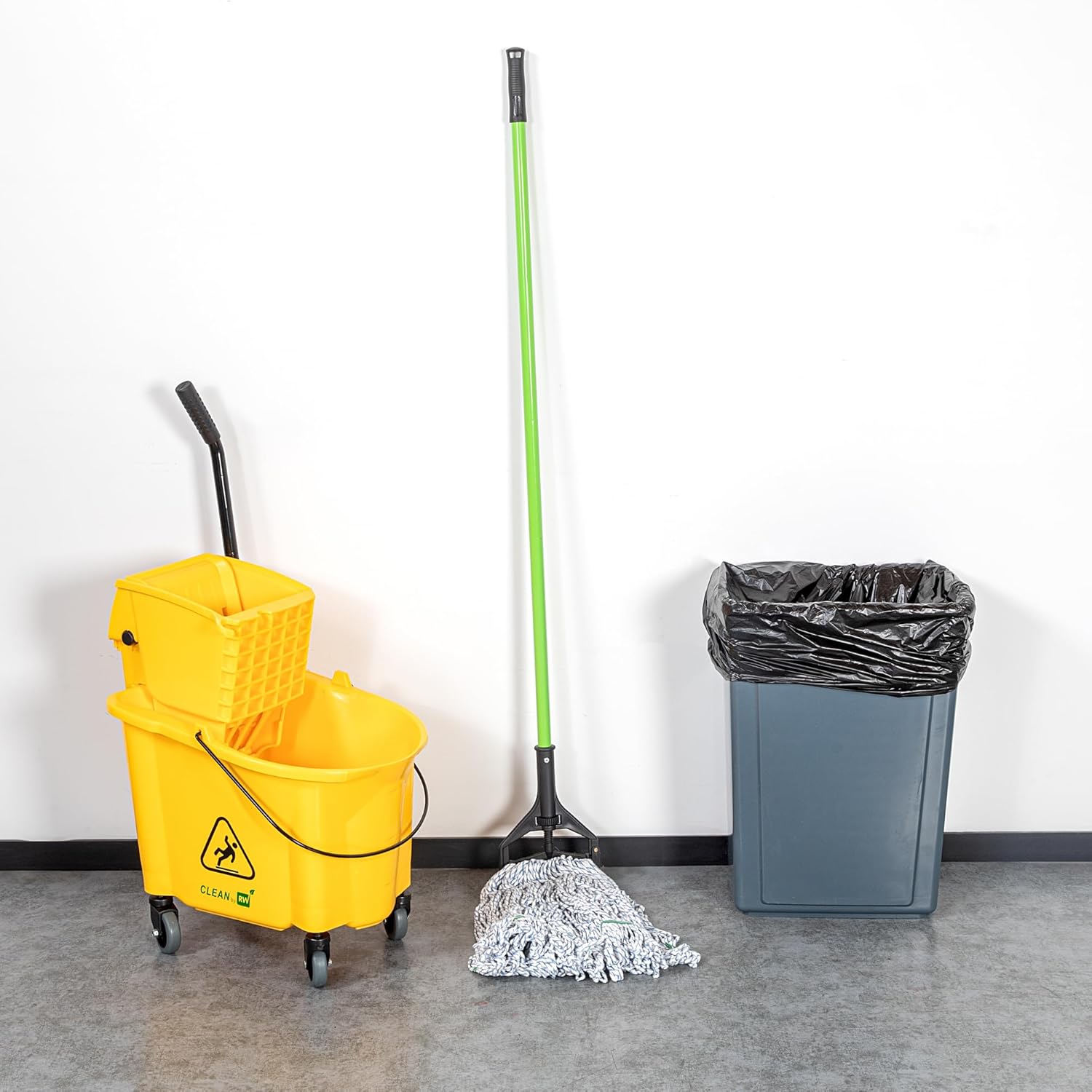 Professional 60 in Wet Mop Handle - Easy to Clean Durable