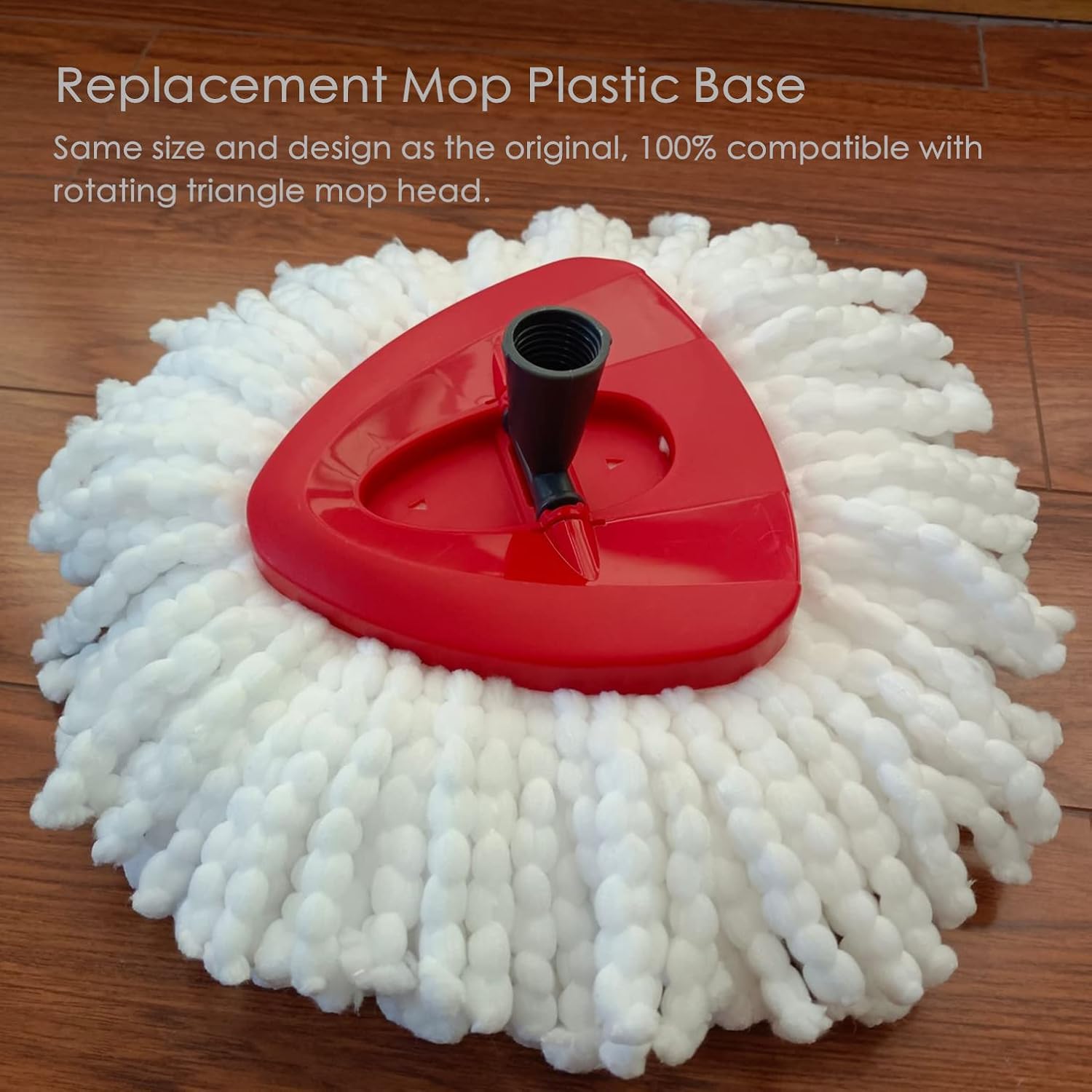 Gavoyeat Spin Mop Replacement Base Rotating Triangle Mop Head Cover