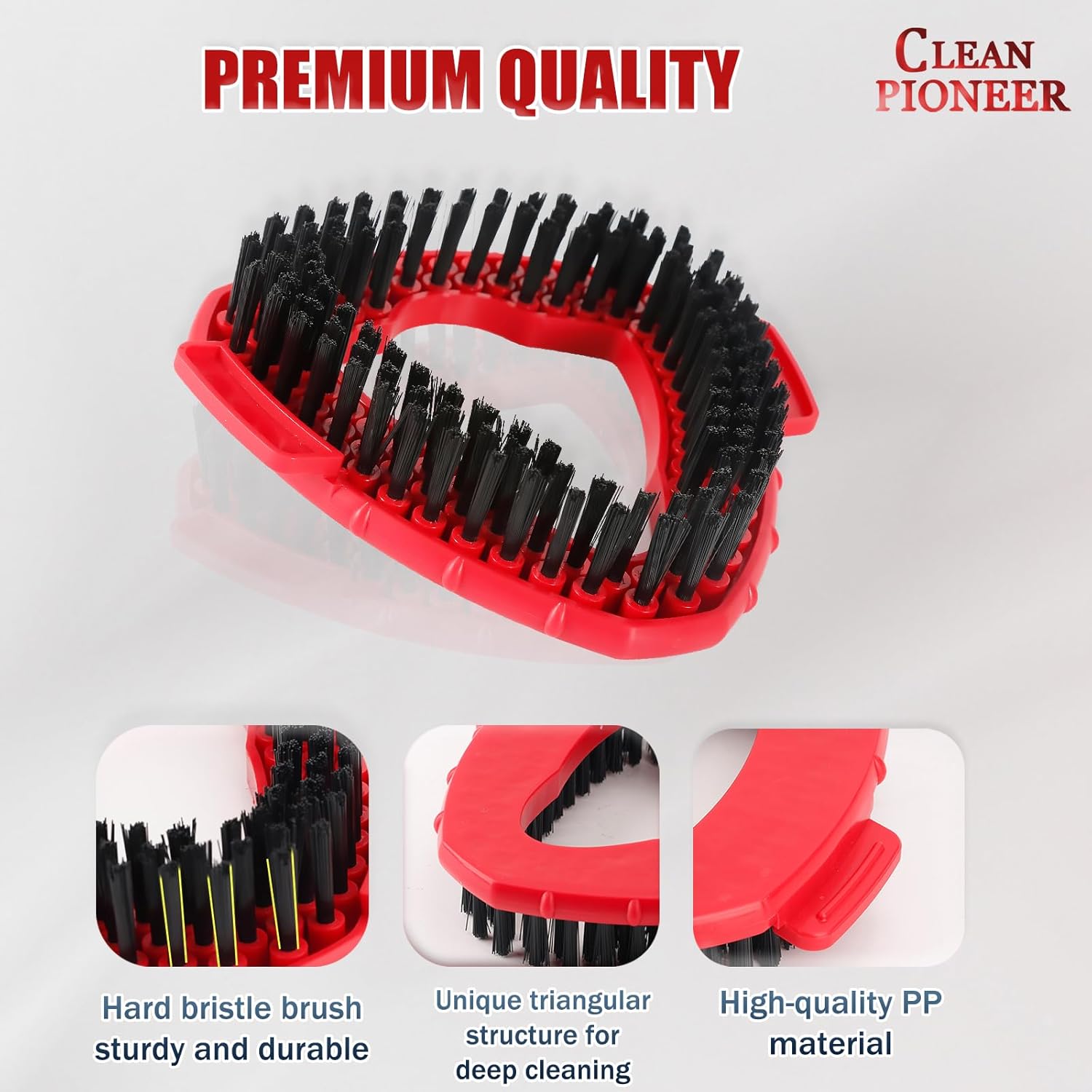 2-Piece Spin Scrub Brush for Tiles Easy to Clean and Durable