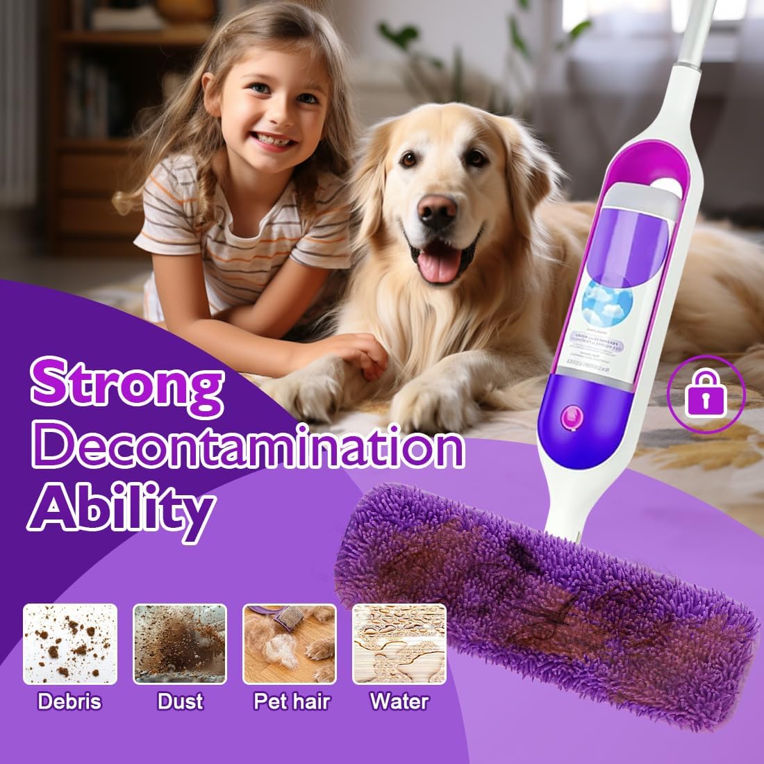 Reusable Mop Pads for Swiffer PowerMop 8-Pack