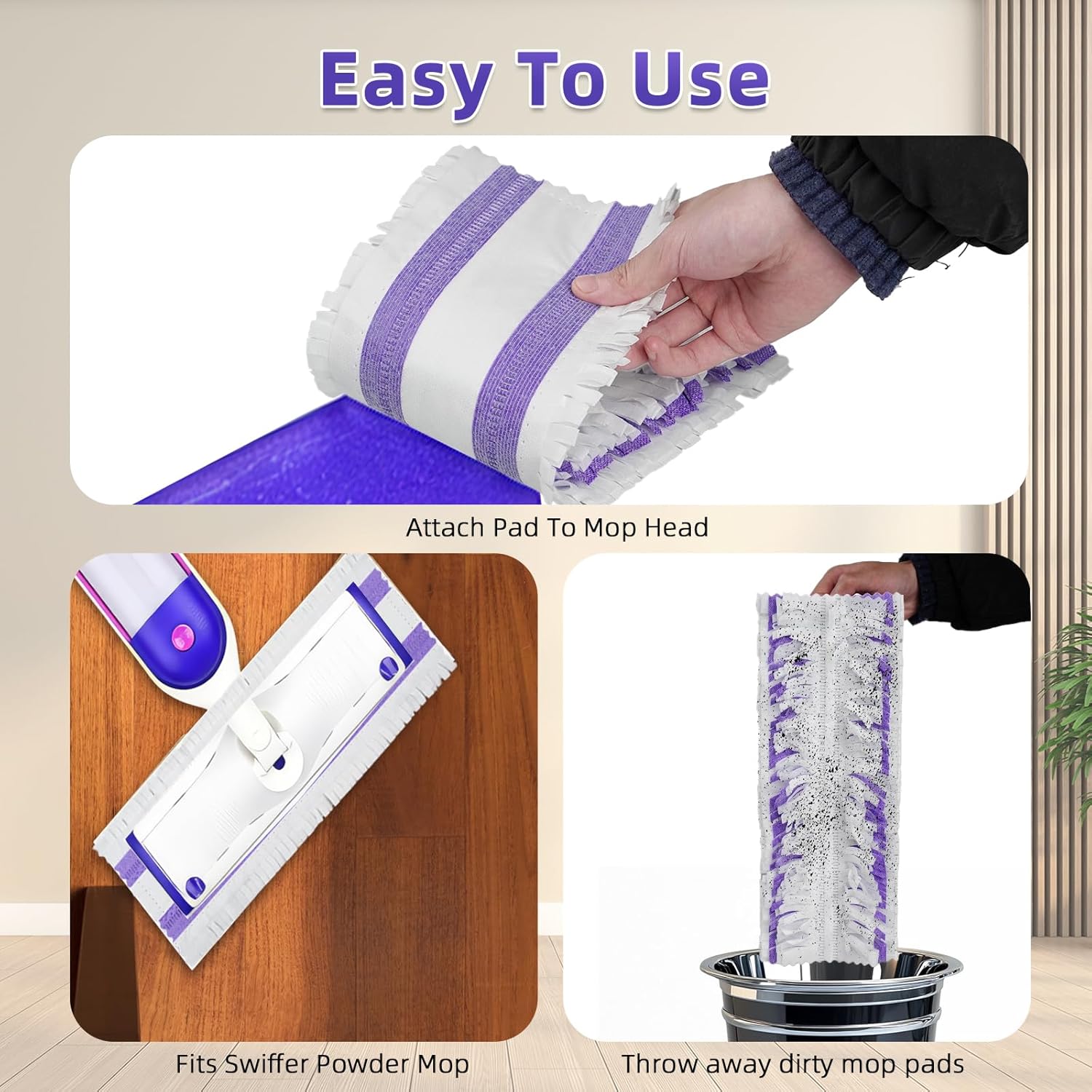 Generic 15 Count Disposable Mopping Pads for Swiffer PowerMop