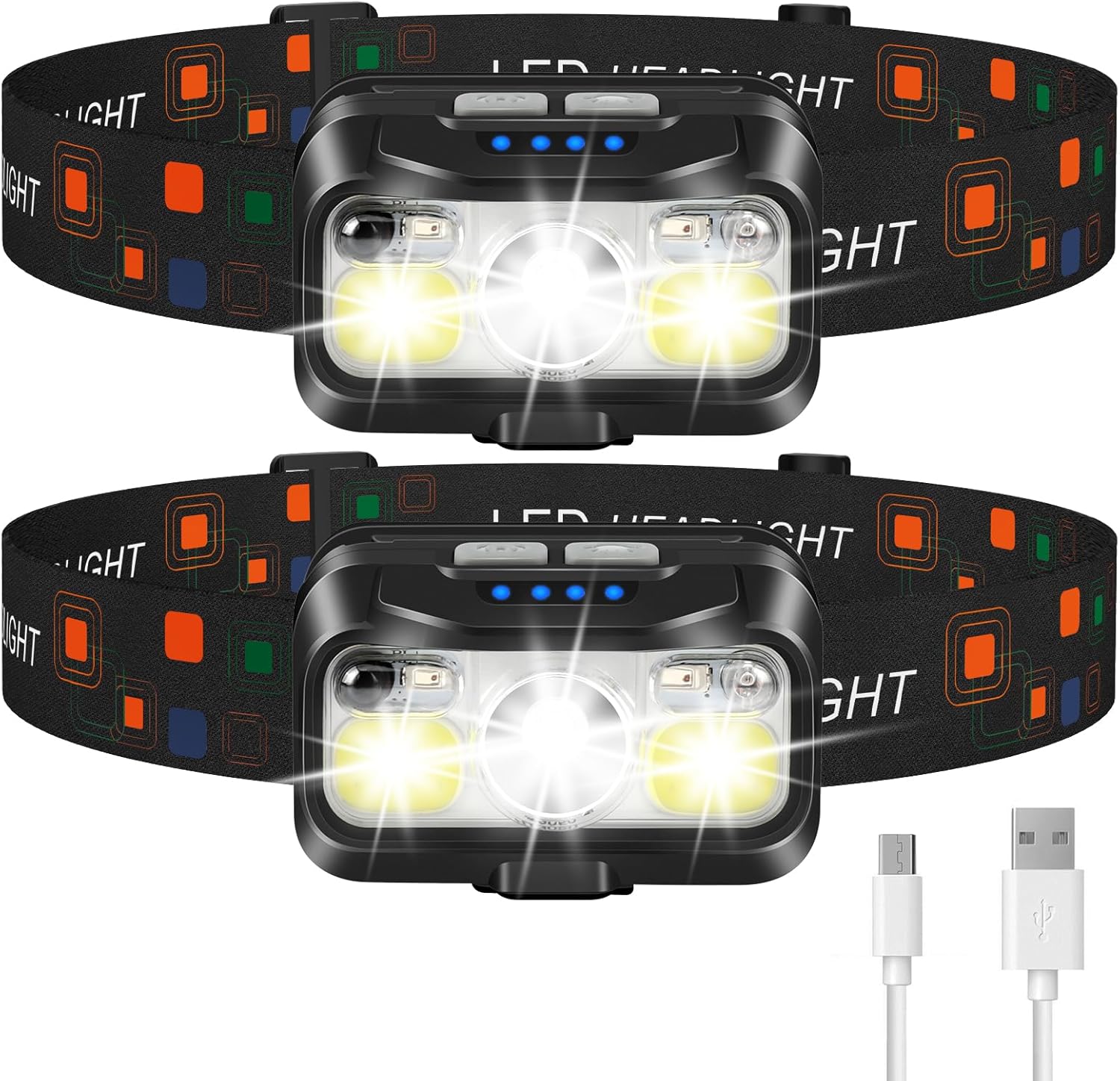 Rechargeable Headlamp 1200 Lumen Super Bright
