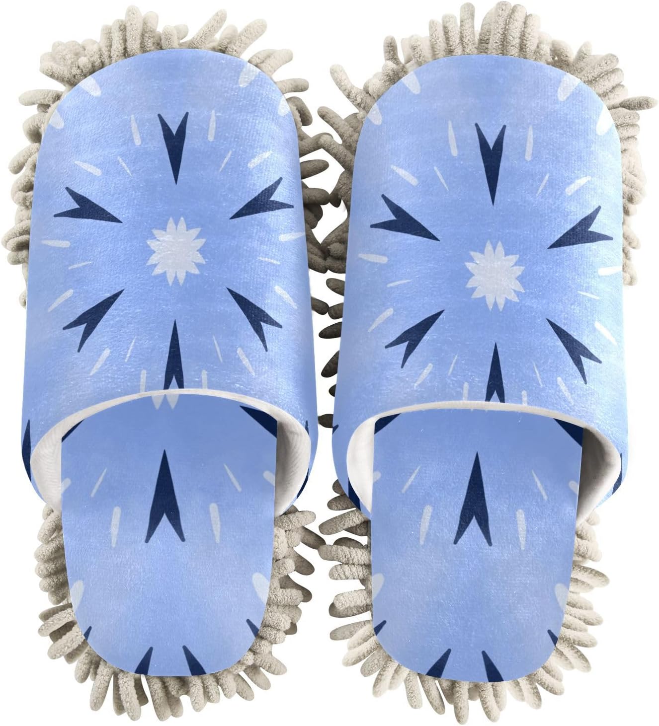 Kigai Microfiber and Chenille Slippers Art Floral M Size