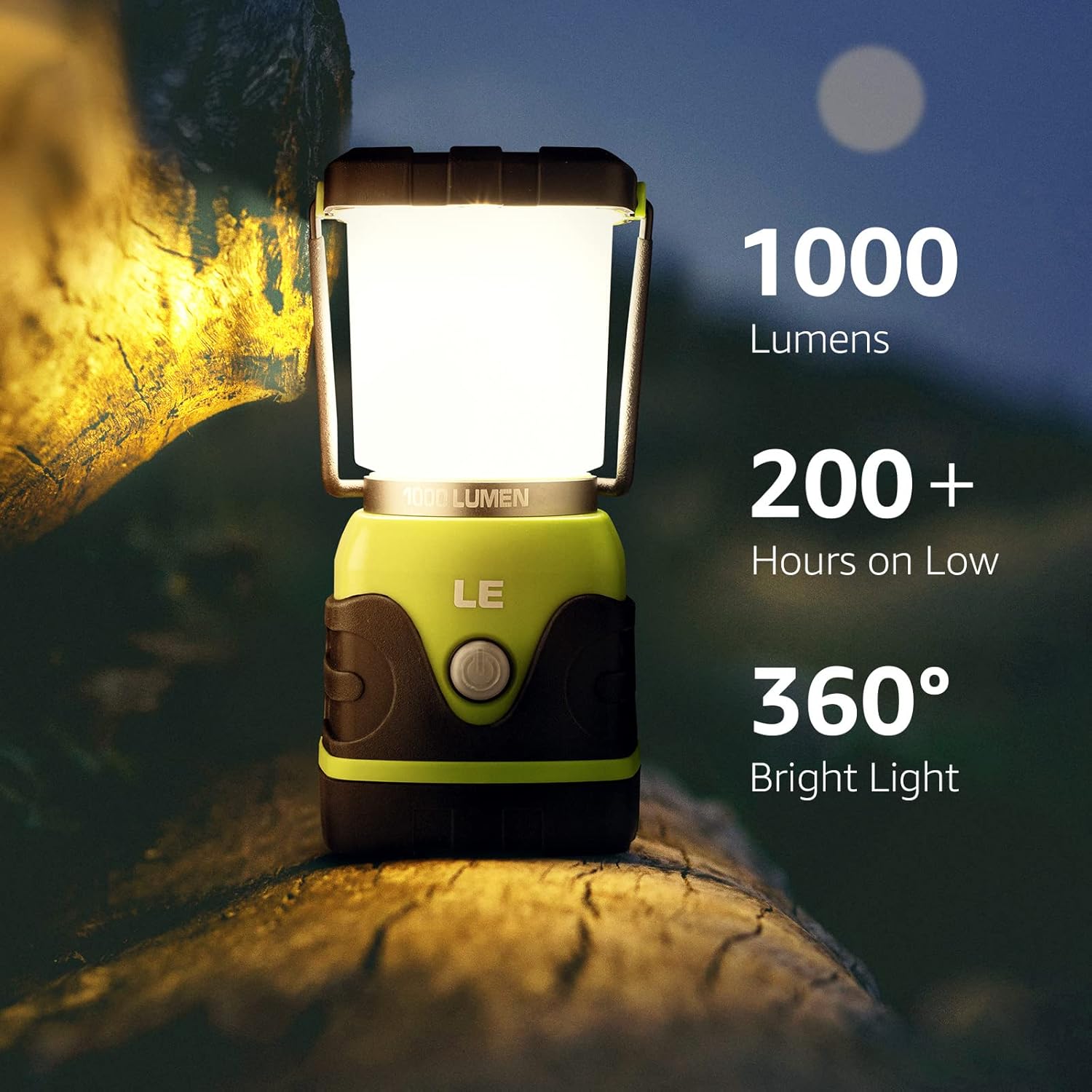Lighting EVER Rechargeable LED Headlamp Lantern Bundle